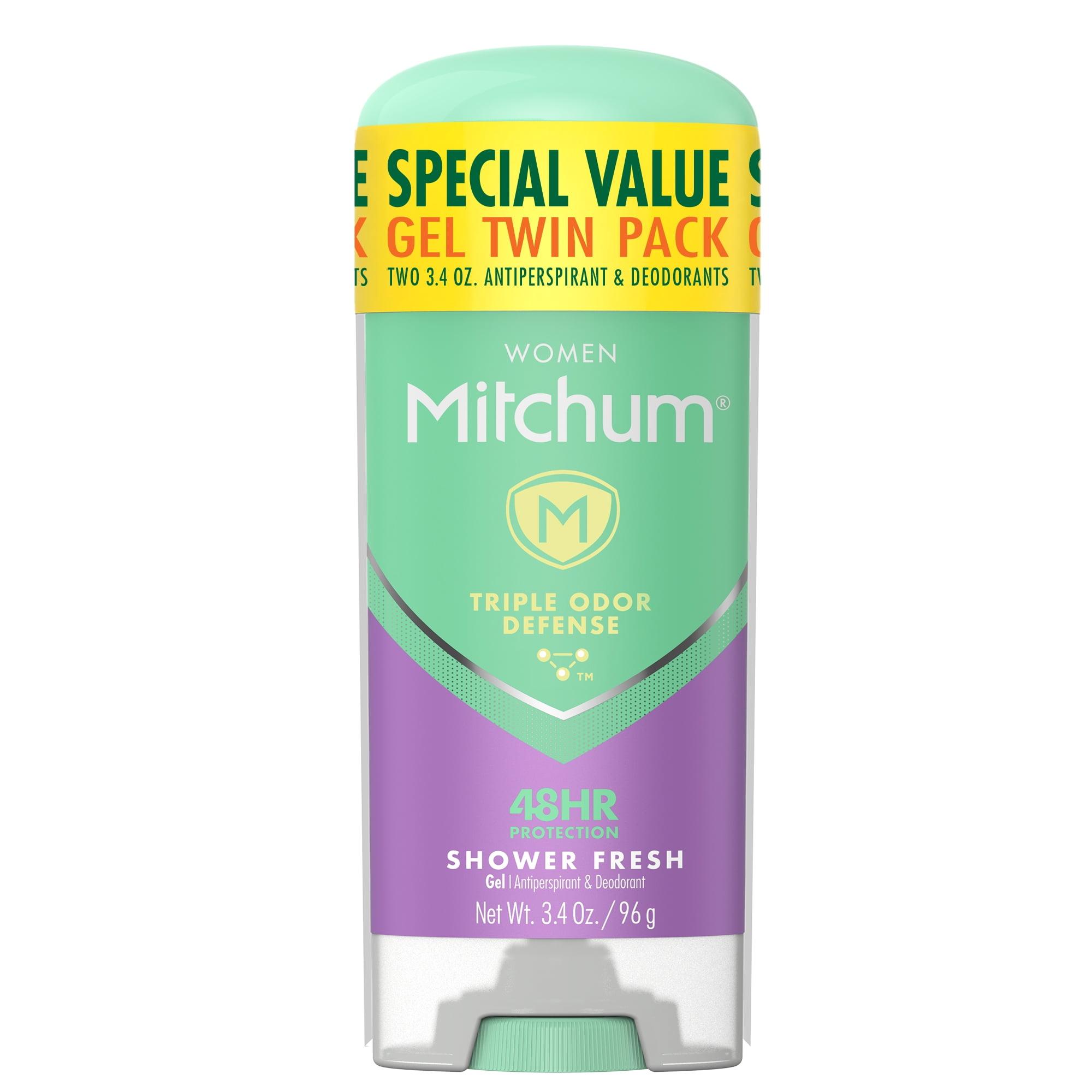 Mitchum Women Triple Odor Defense Gel Antiperspirant Deodorant Twin ...