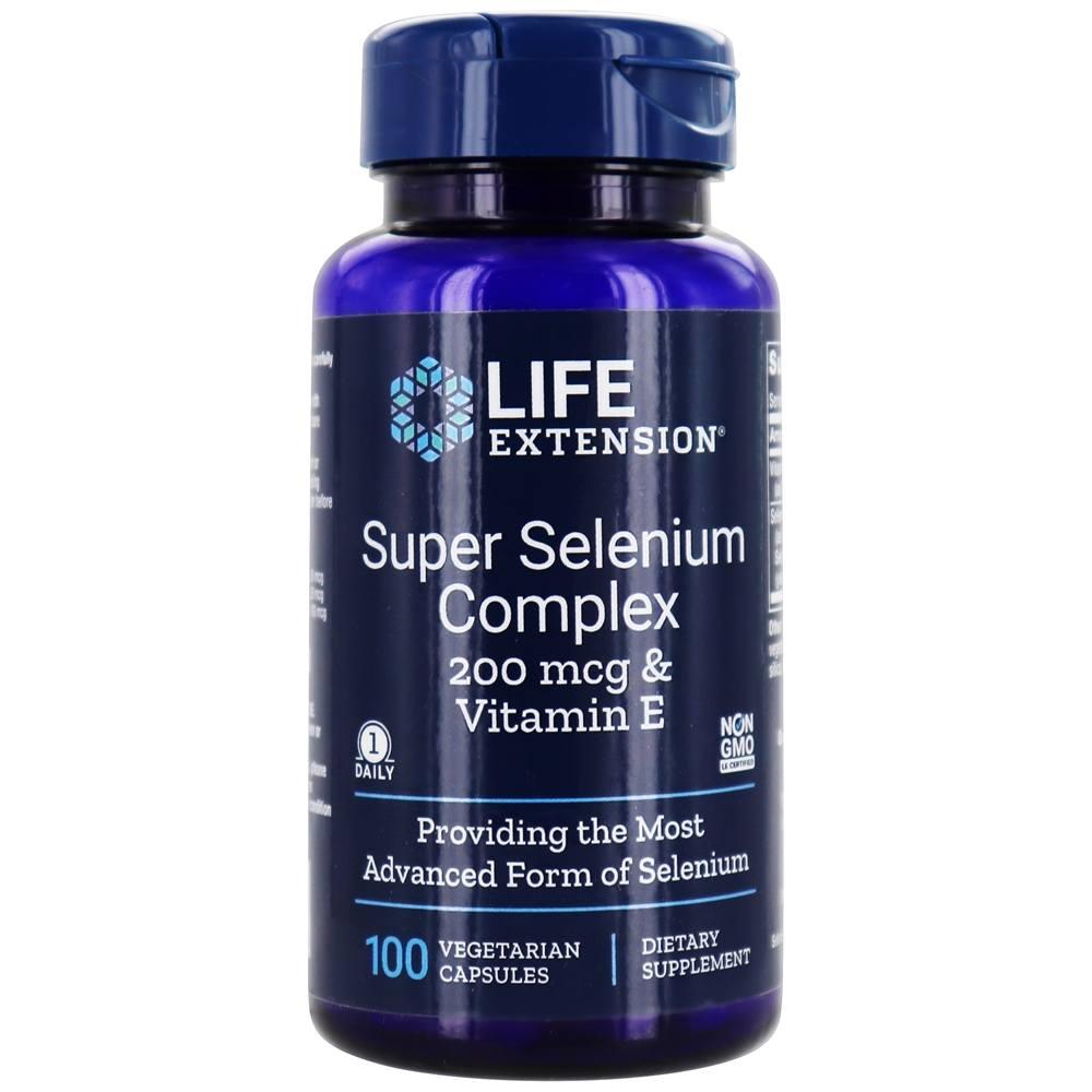 Life Extension - Super Selenium Complex 200 mg with Vitamin E - 100 ...