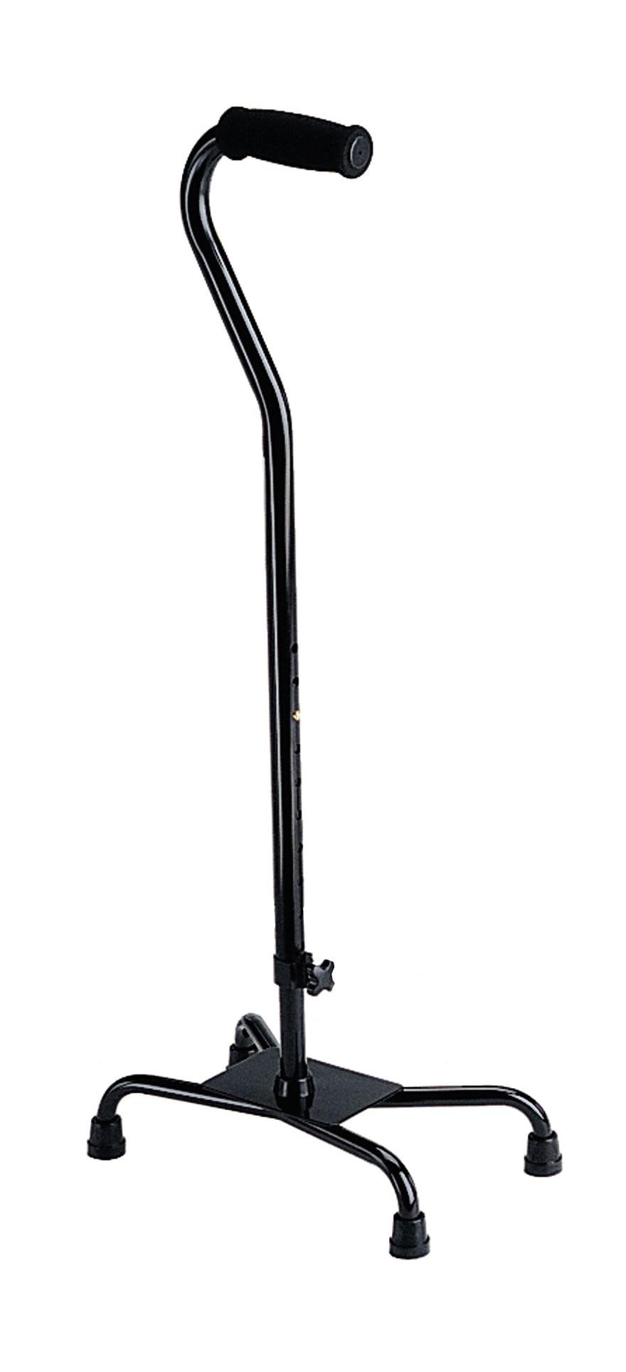 Medline Quad Cane Small Base Black - Walmart.com - Walmart.com