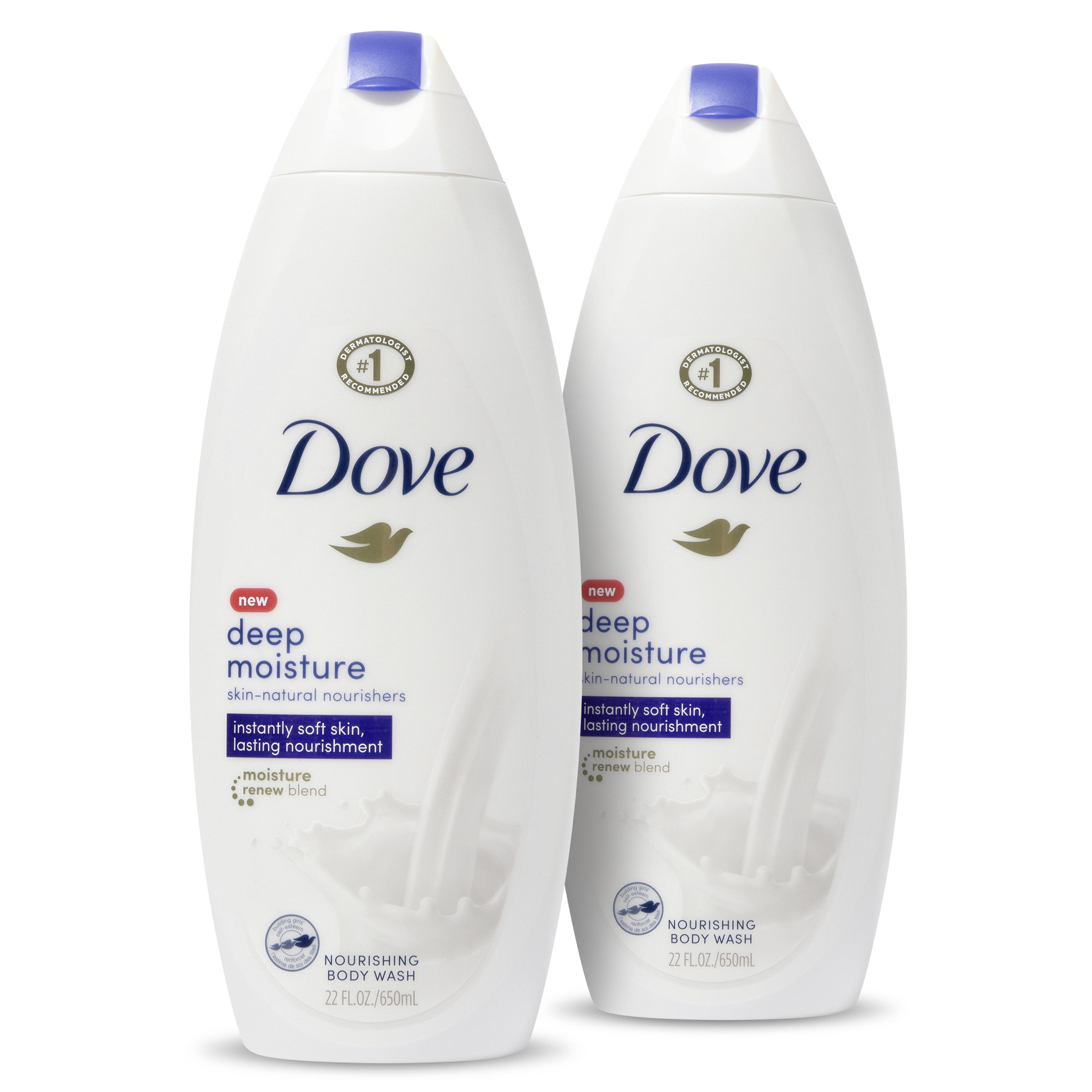 Dove Body Wash Deep Moisture 22 oz 2 Count - Walmart.com - Walmart.com