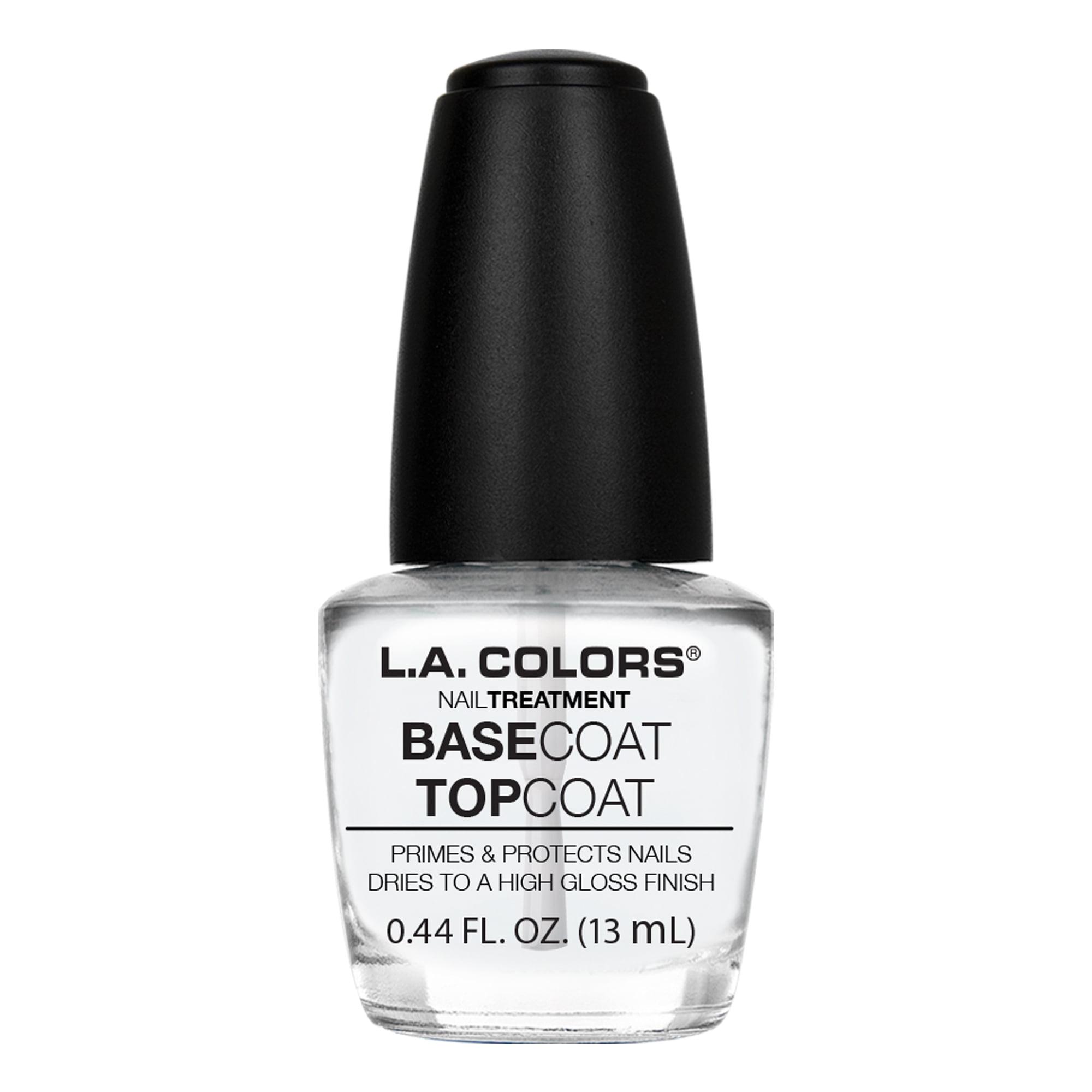 L.A. COLORS Base Coat/ Top Coat Nail Polish, 0.44 Fl Oz - Walmart.com ...