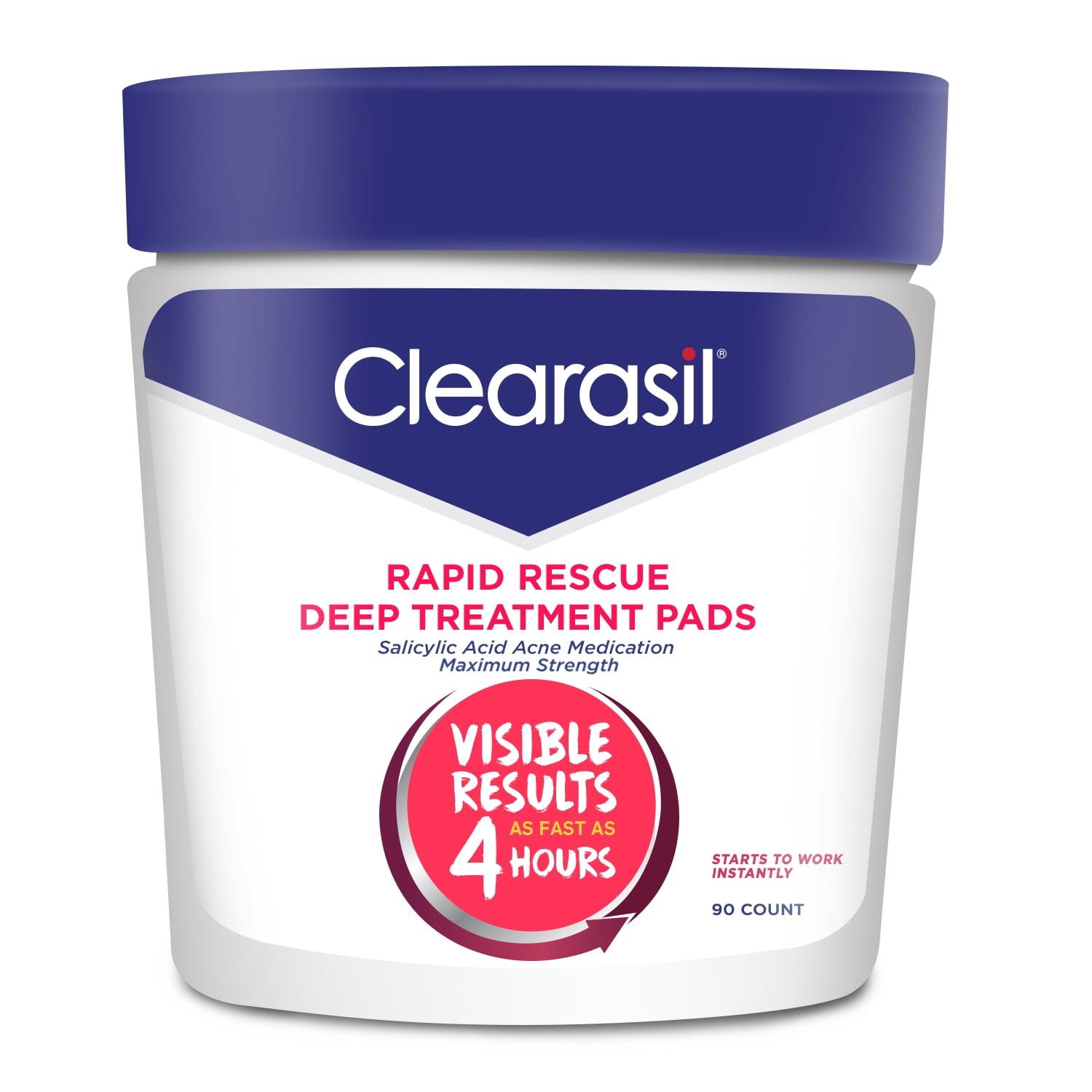 Clearasil Rapid Rescue Deep Acne Treatment Cleansing Wipes, 90ct ...