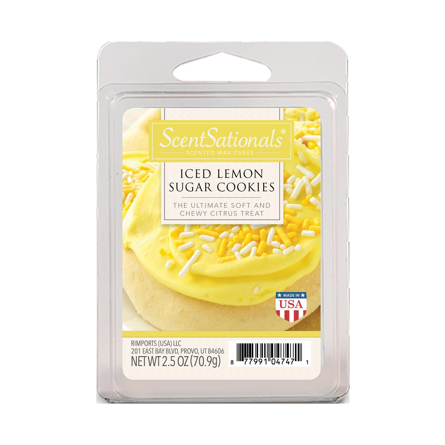 Scentsationals Iced Lemon Sugar Cookie 2.5 oz Scented Fragrant Wax ...