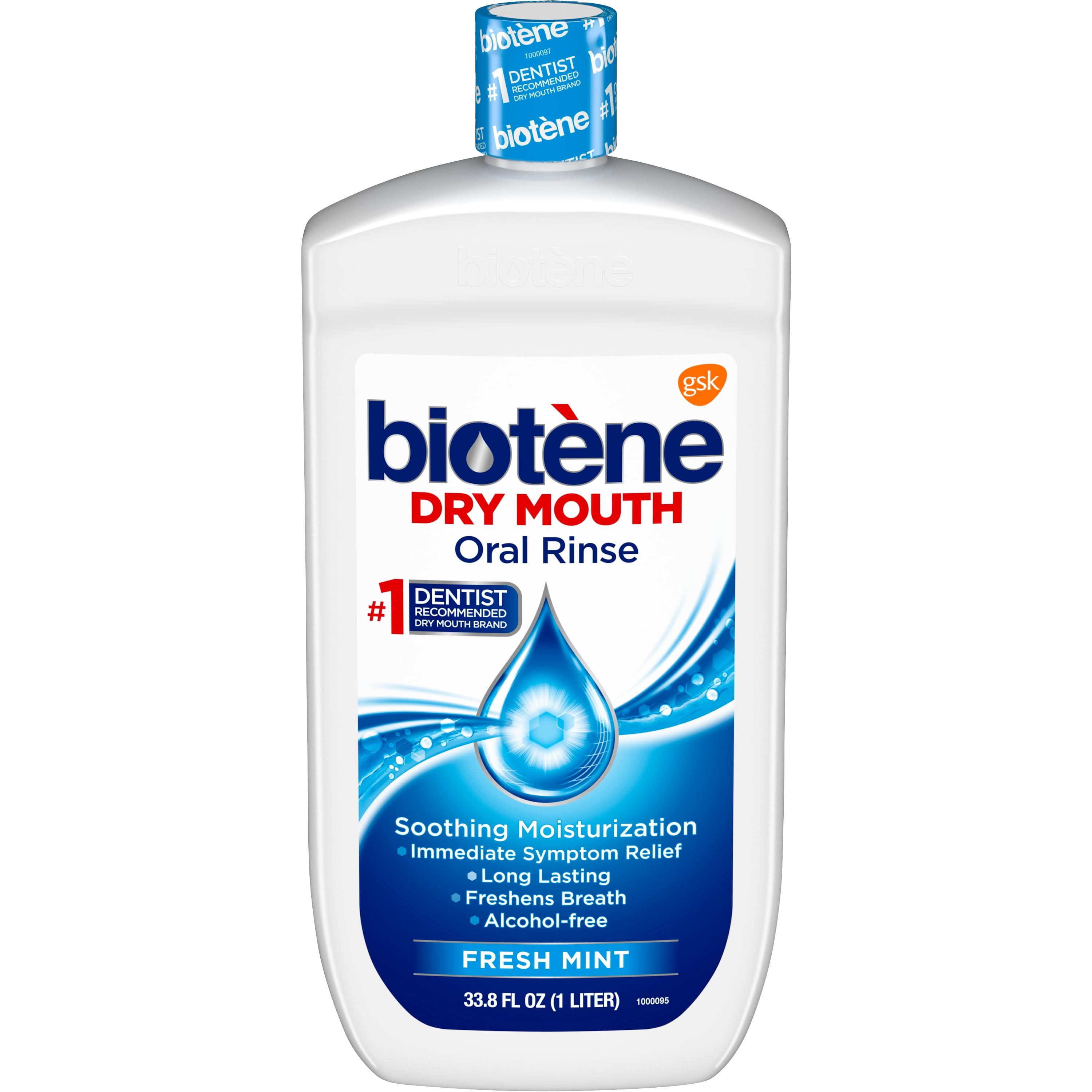 Biotene Fresh Mint Moisturizing Oral Rinse Mouthwash, Alcohol-Free, for ...