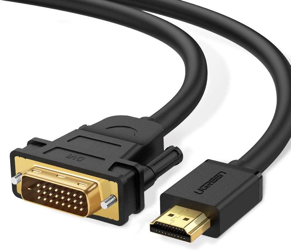 UGREEN HDMI to DVI Cable Bi Directional DVI-D 24+1 Male to HDMI Male ...