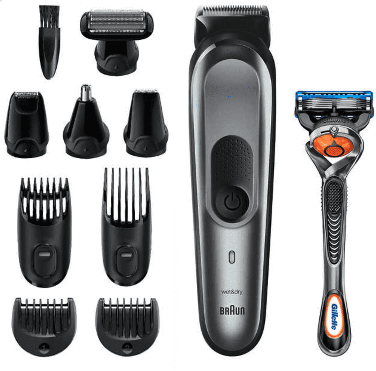 Braun MGK7221 10-in-1 Hair Trimmer Beard Trimmer for Men, Body Grooming ...