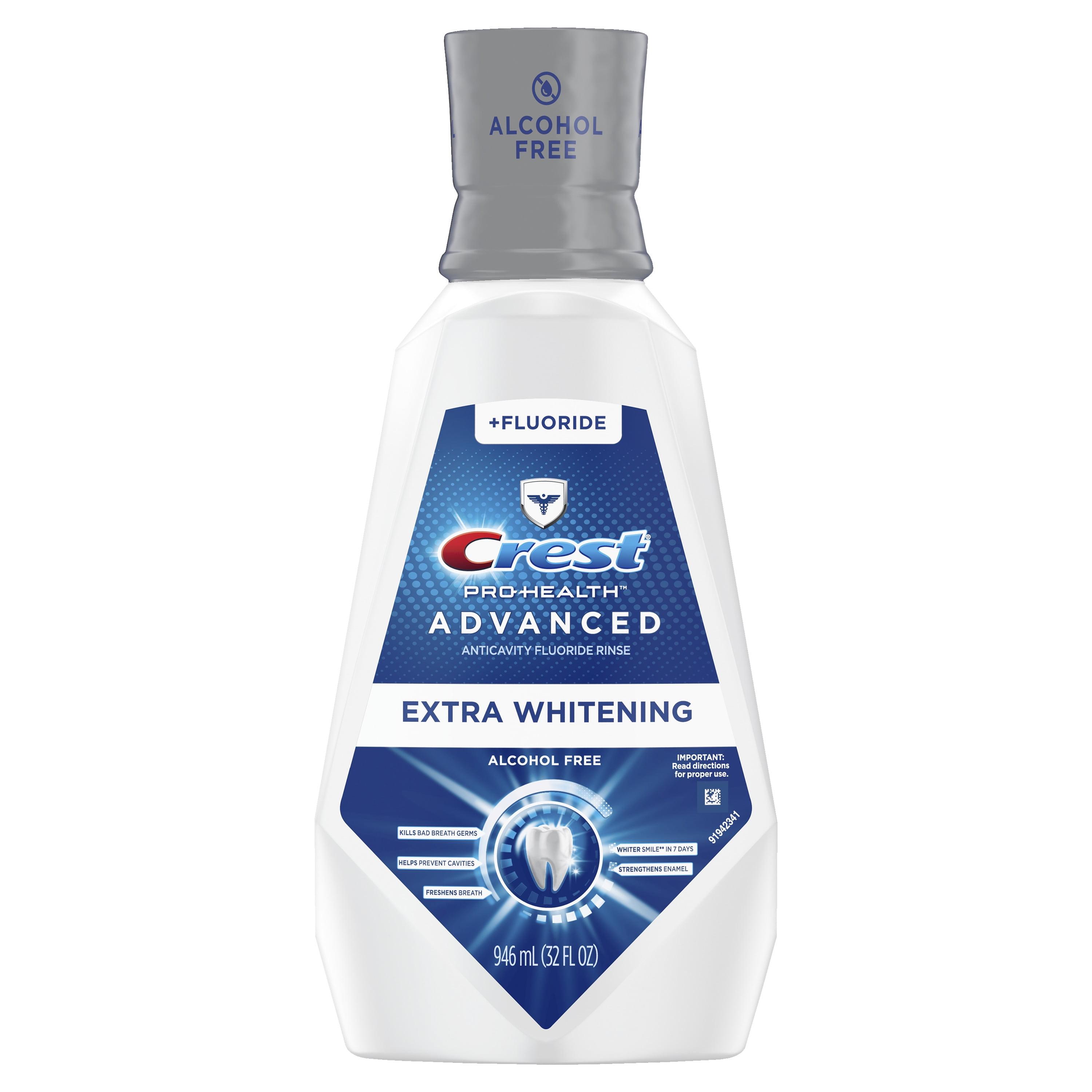 Crest Pro-Health Advanced Alcohol Free Extra Whitening Mouthwash ...