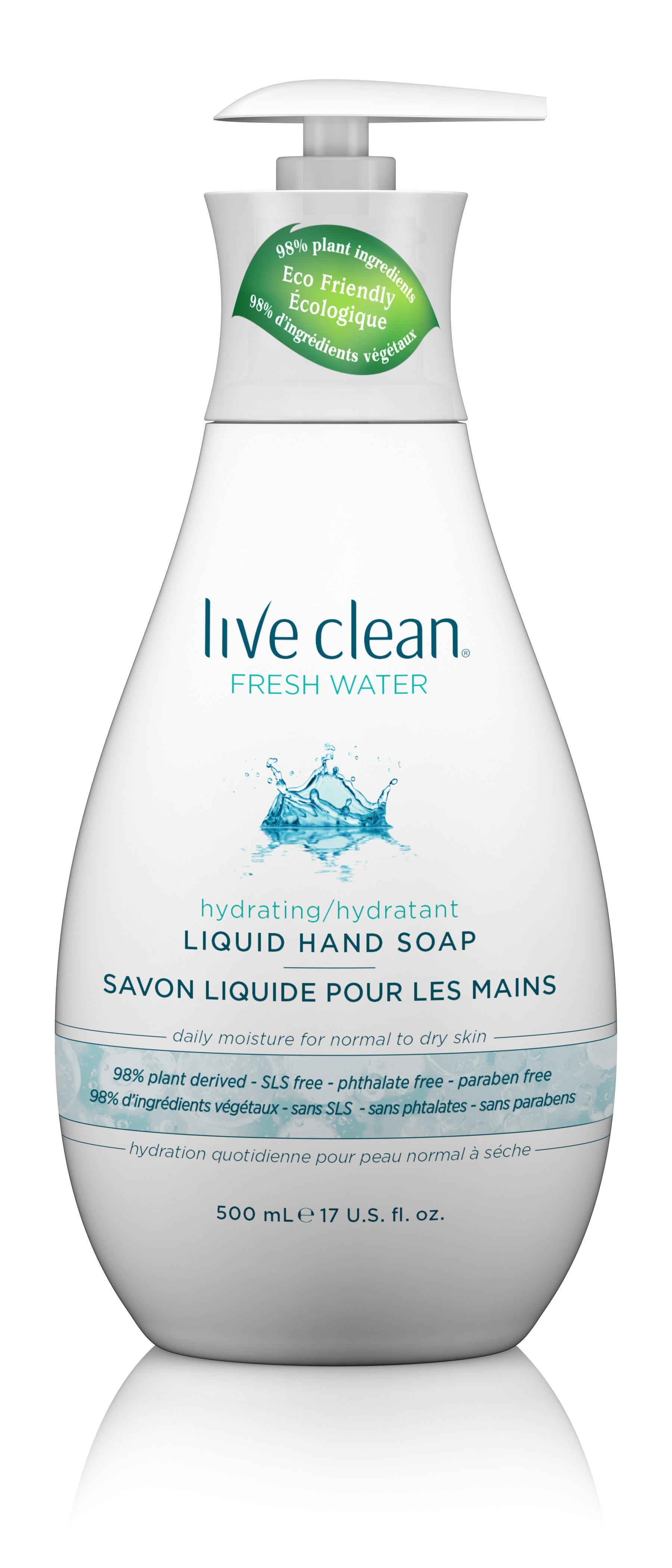 Live Clean Hydrating Liquid Hand Soap, Fresh Water, 17 Oz - Walmart.com