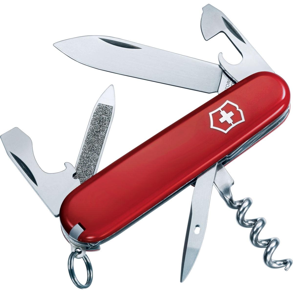 Victorinox Swiss Army Sportsman Pocket Knife (Red) - Walmart.com