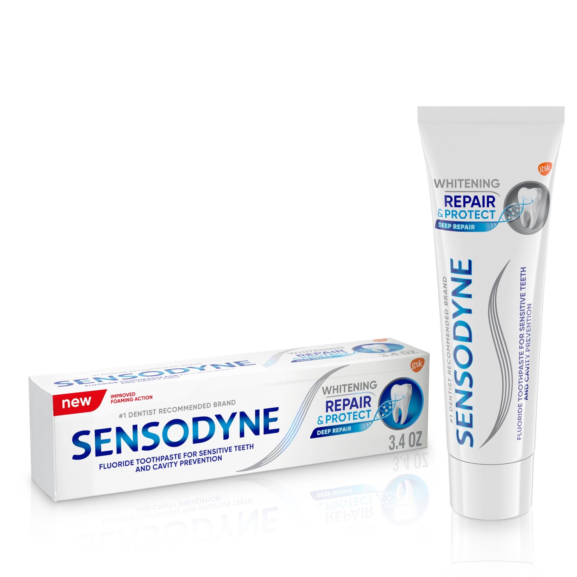 Sensodyne Repair and Protect Whitening Sensitive Toothpaste, 3.4 Oz ...