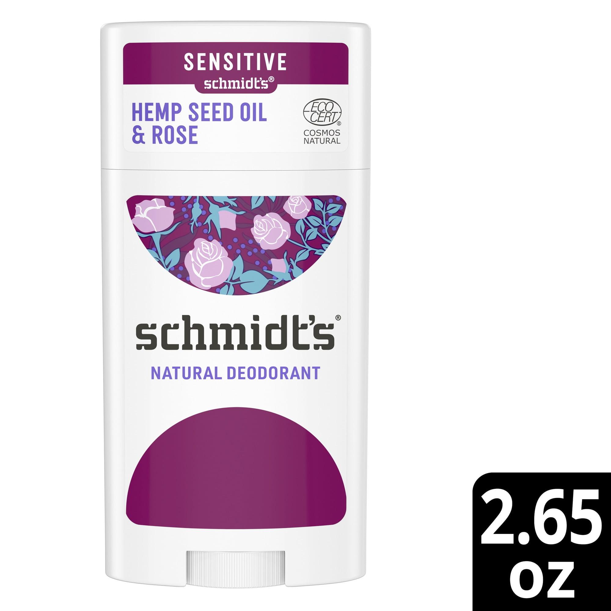 Schmidt's Deodorant Rose + Black Pepper, 2.65 oz - Walmart.com