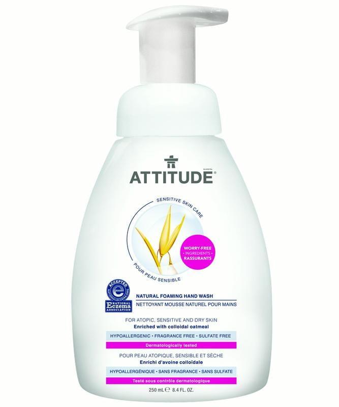 Attitude Sensitive Skin Care Natural Foaming Hand Wash, Fragrance Free ...