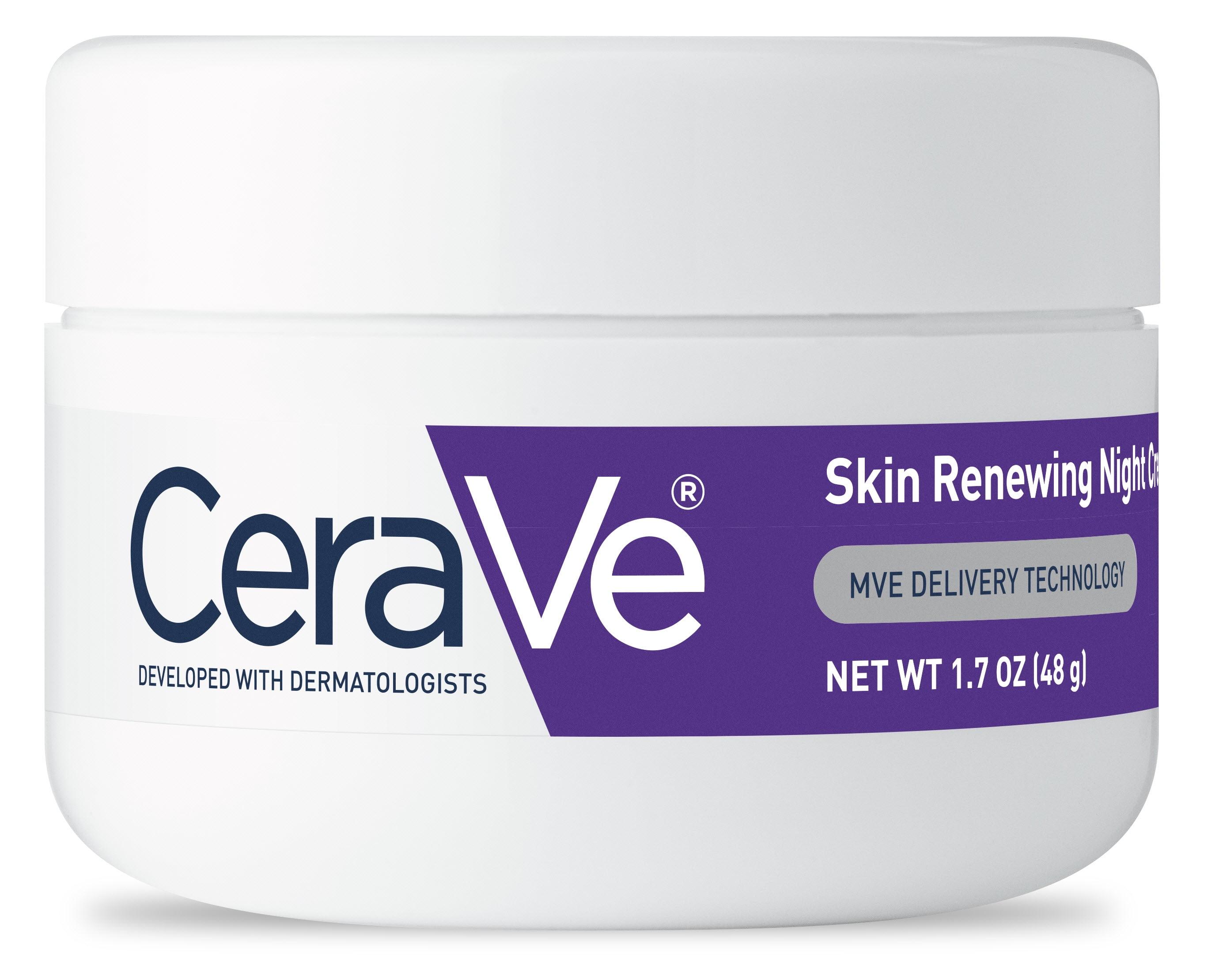 CeraVe Skin Renewing Night Cream for Softer Skin, 1.7 oz. - Walmart.com ...