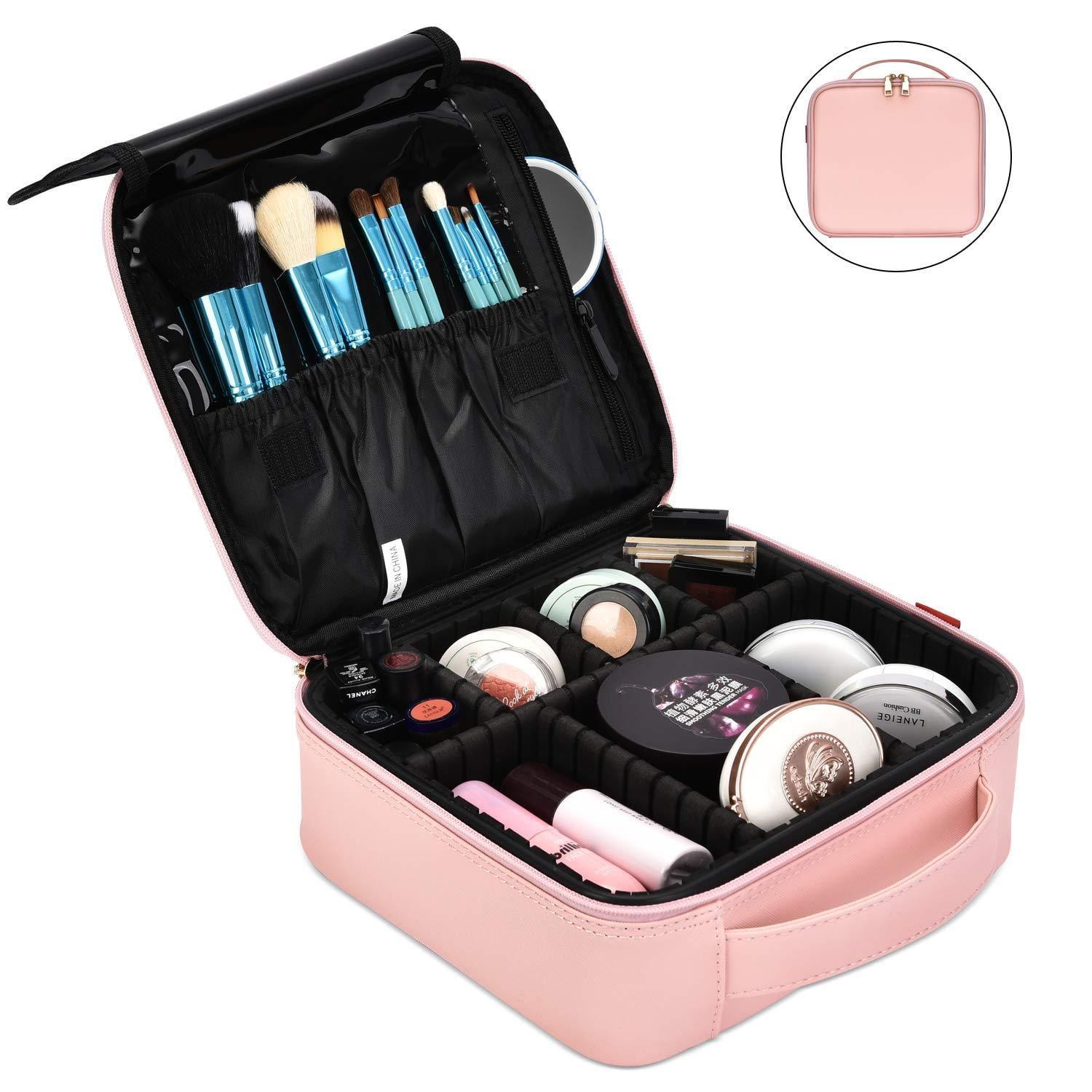 NiceEbag Makeup Bag Travel Cosmetic Bag for Women Cute Makeup Case ...