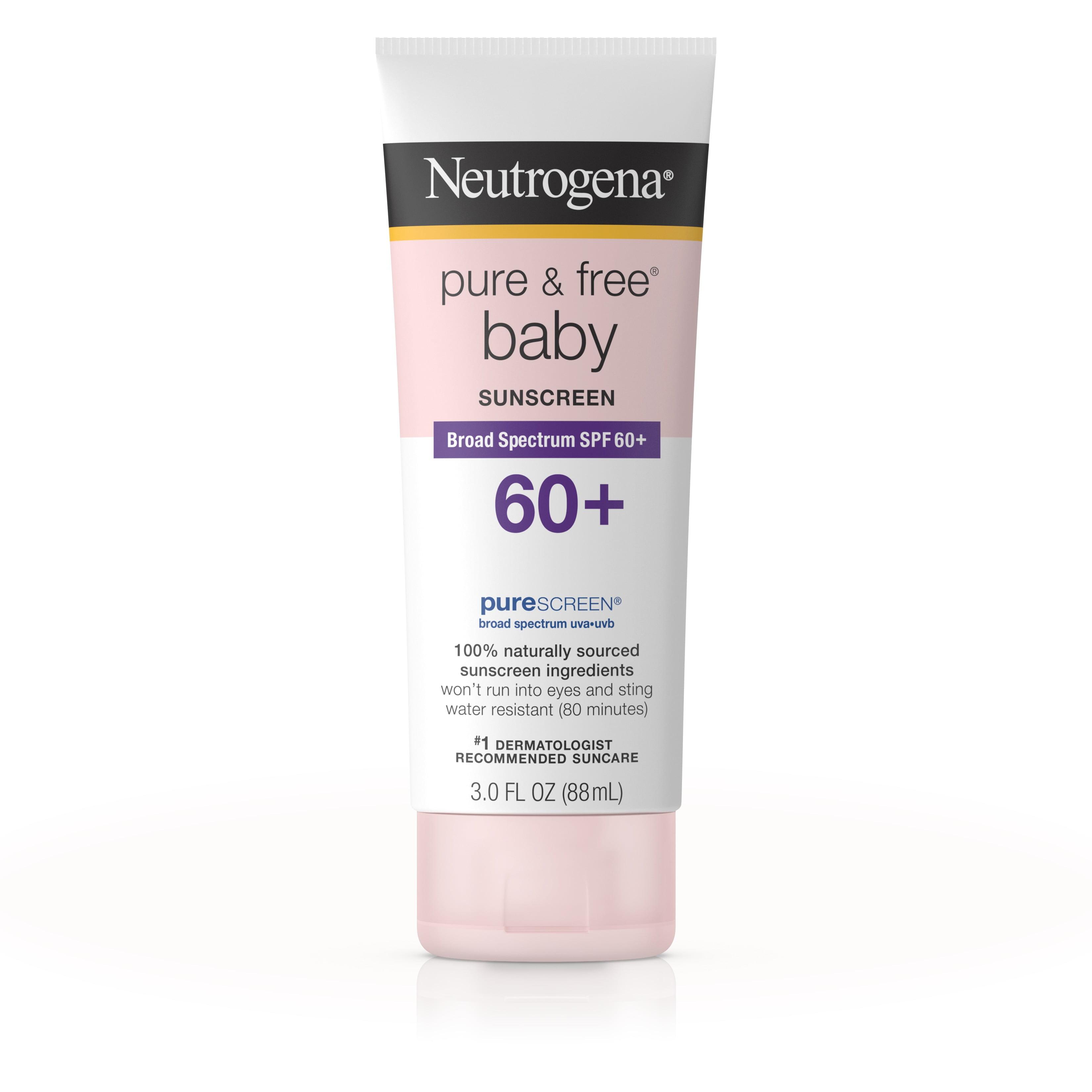 Neutrogena Pure & Free Baby Sunscreen Lotion Broad Spectrum Spf 60+, 3 ...