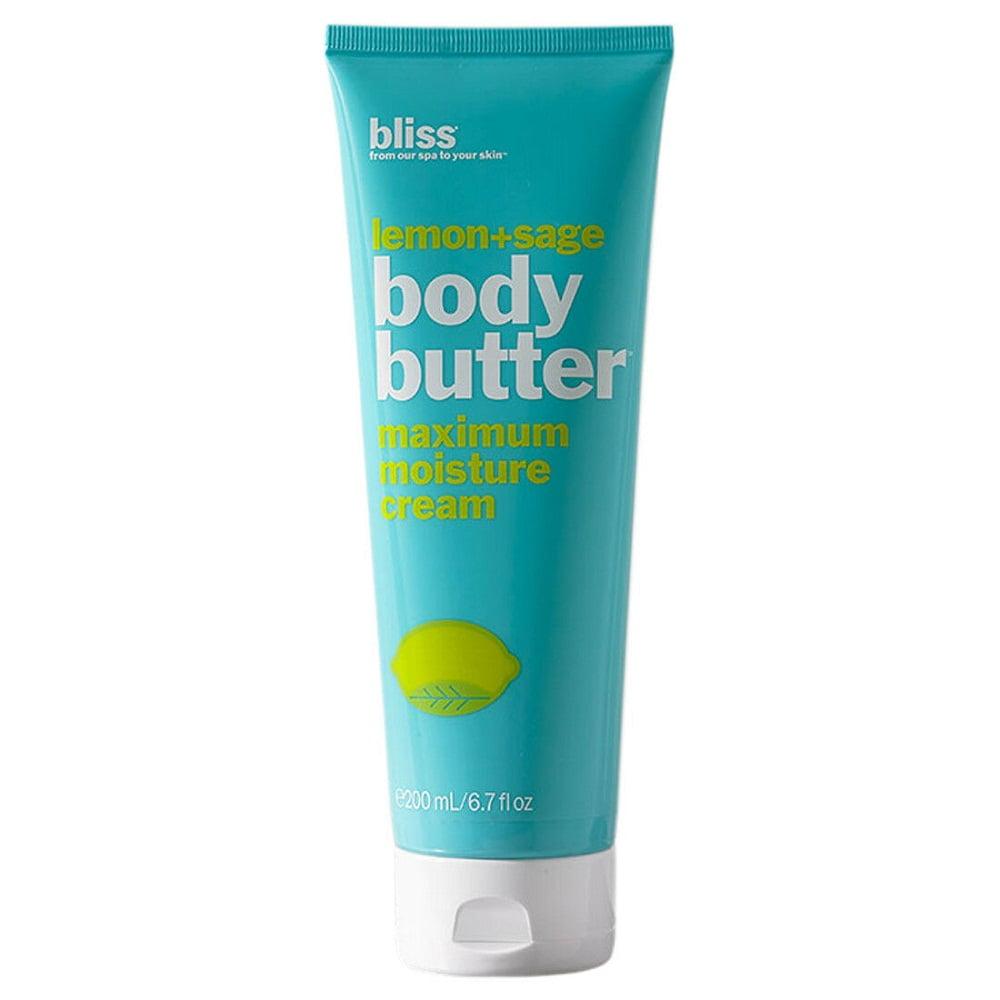 Bliss Lemon Sage Body Butter Maximum Moisture Cream 6.7 fl oz - Walmart ...