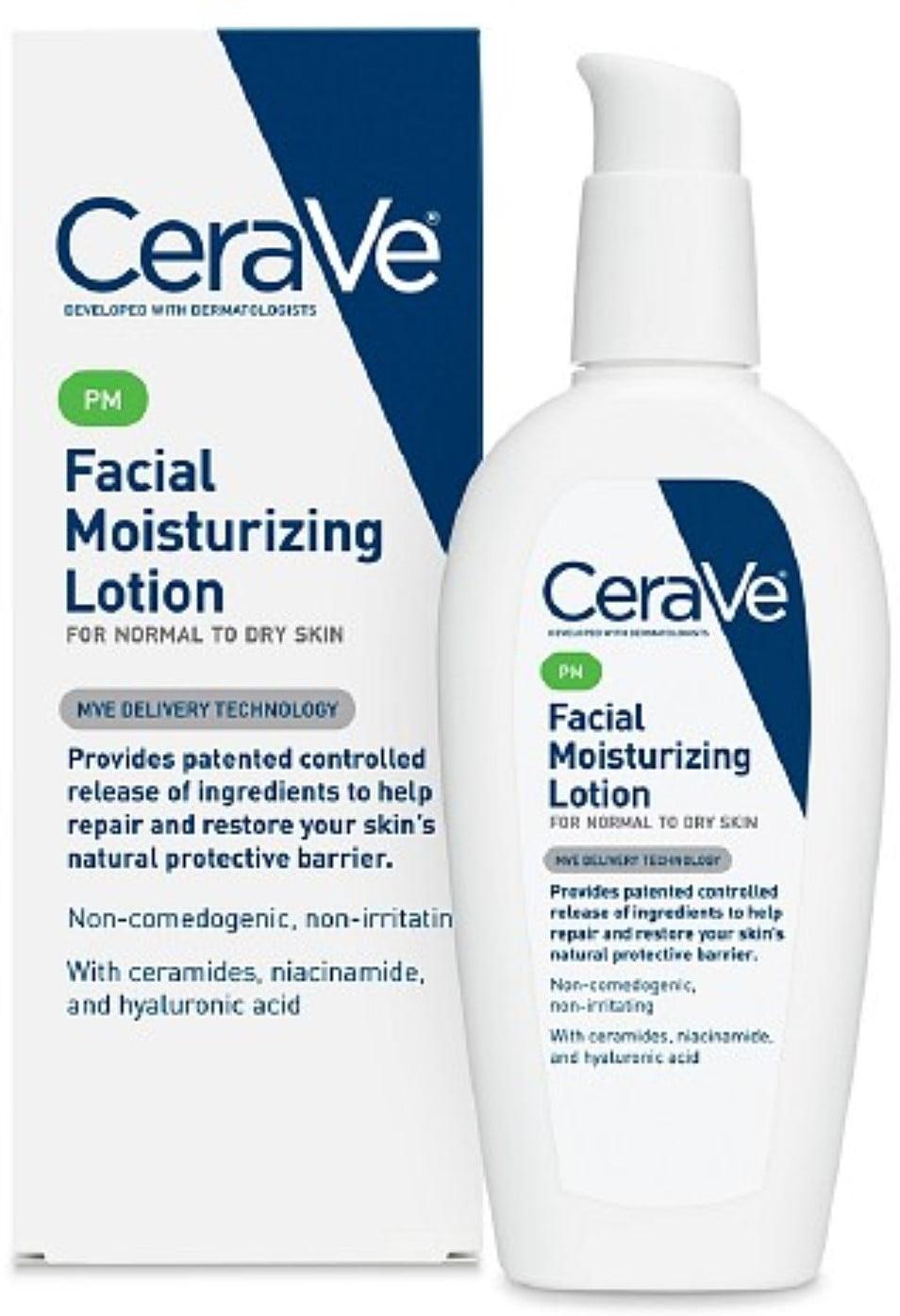 CeraVe Facial Moisturizing Lotion PM 3 oz (Pack of 6) - Walmart.com