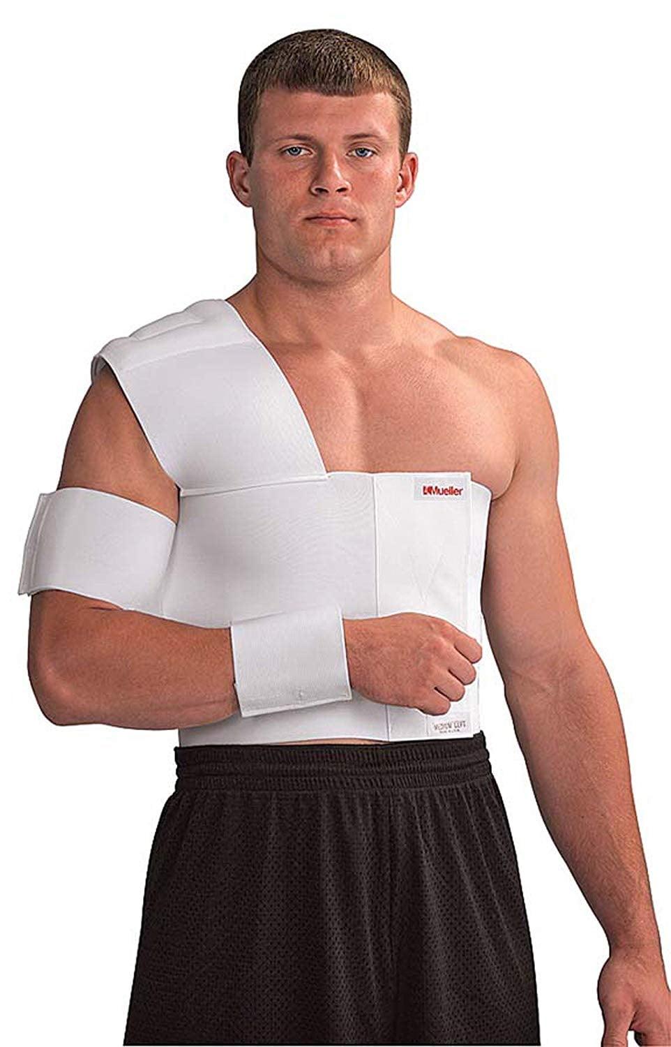 Mueller Sport Care Right Shoulder Stabilizer Brace with Elastic Strap ...