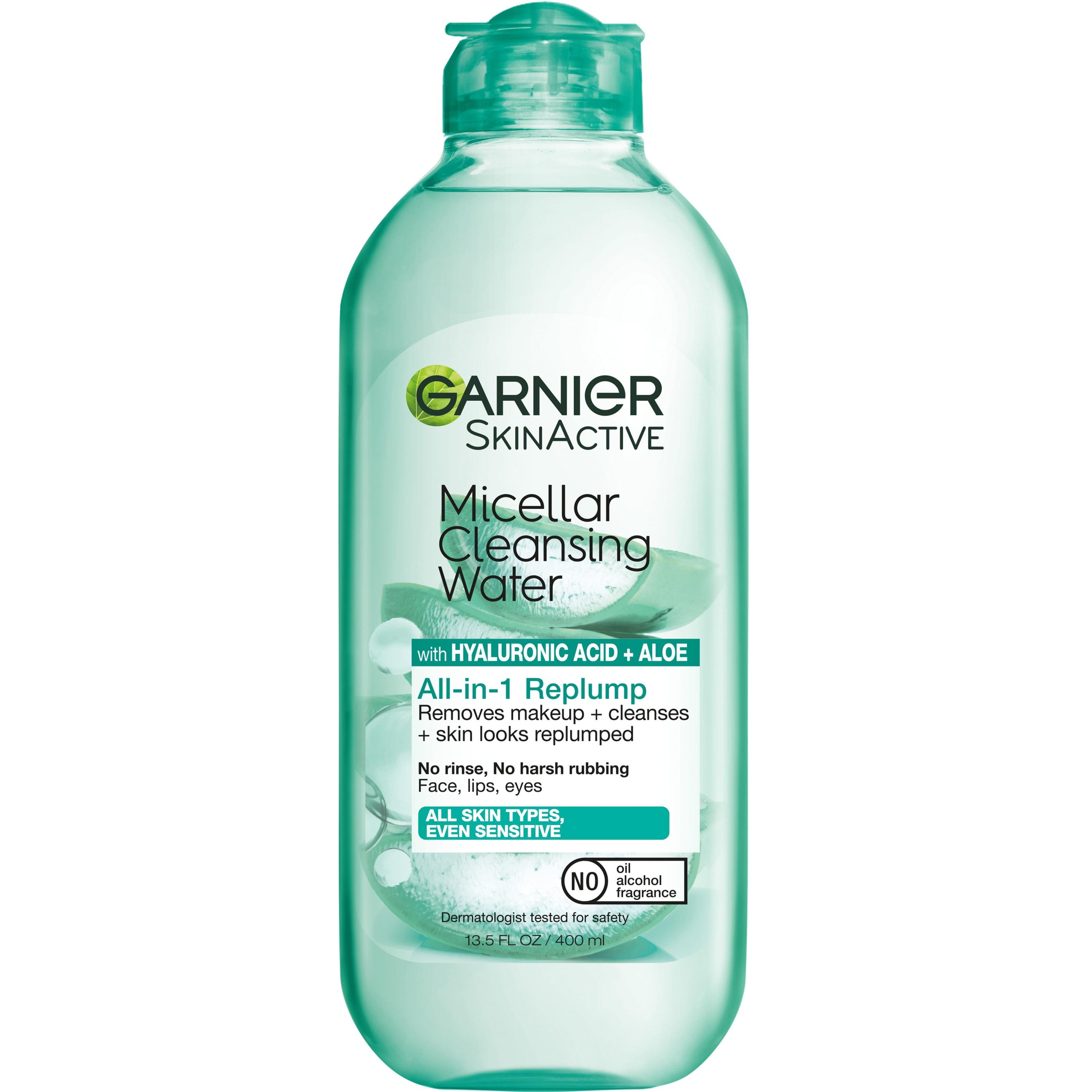 Garnier SkinActive Micellar Hyaluronic Acid + Aloe Replumping Cleansing ...