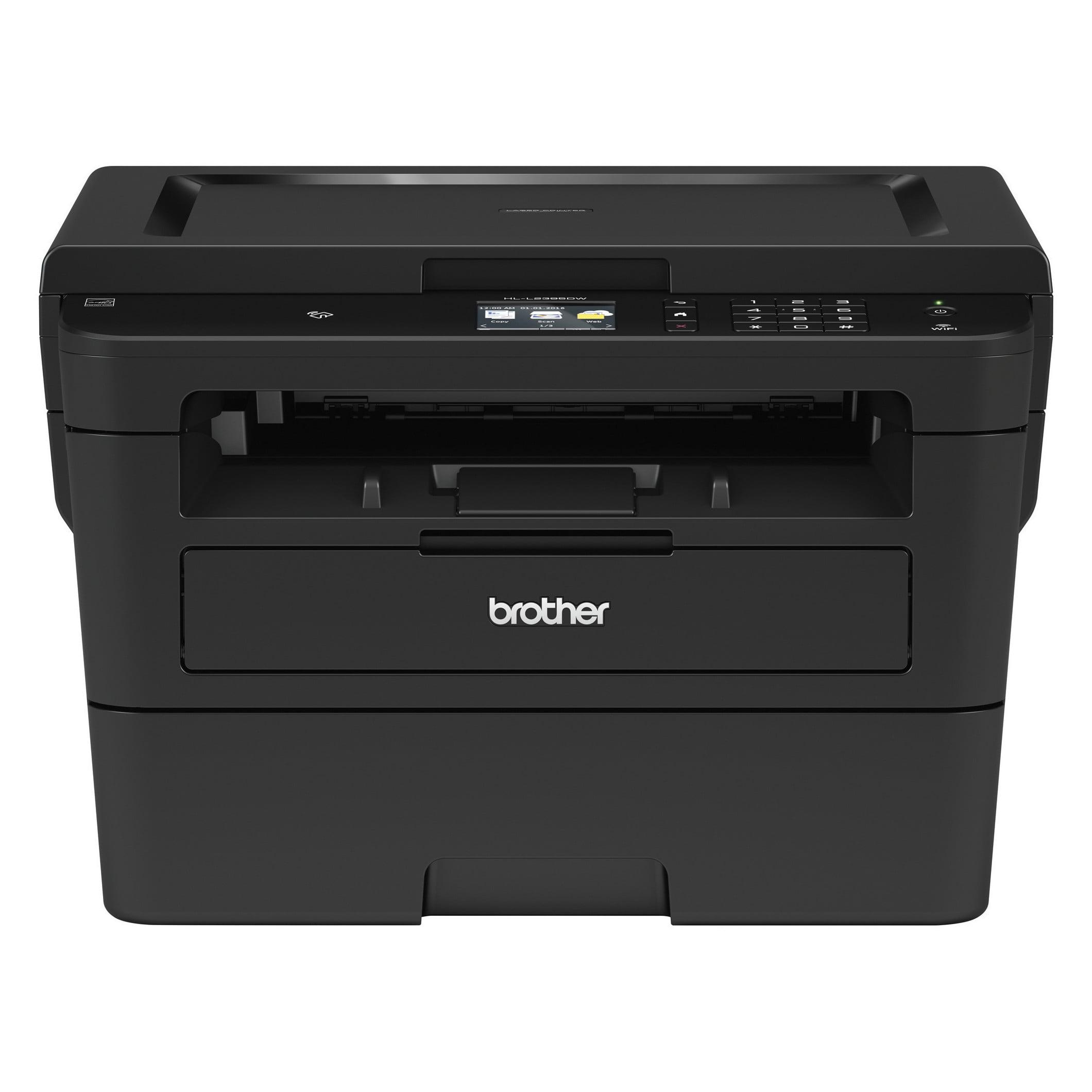 Brother HL-L2395DW Monochrome Laser Printer, Convenient Flatbed Copy ...