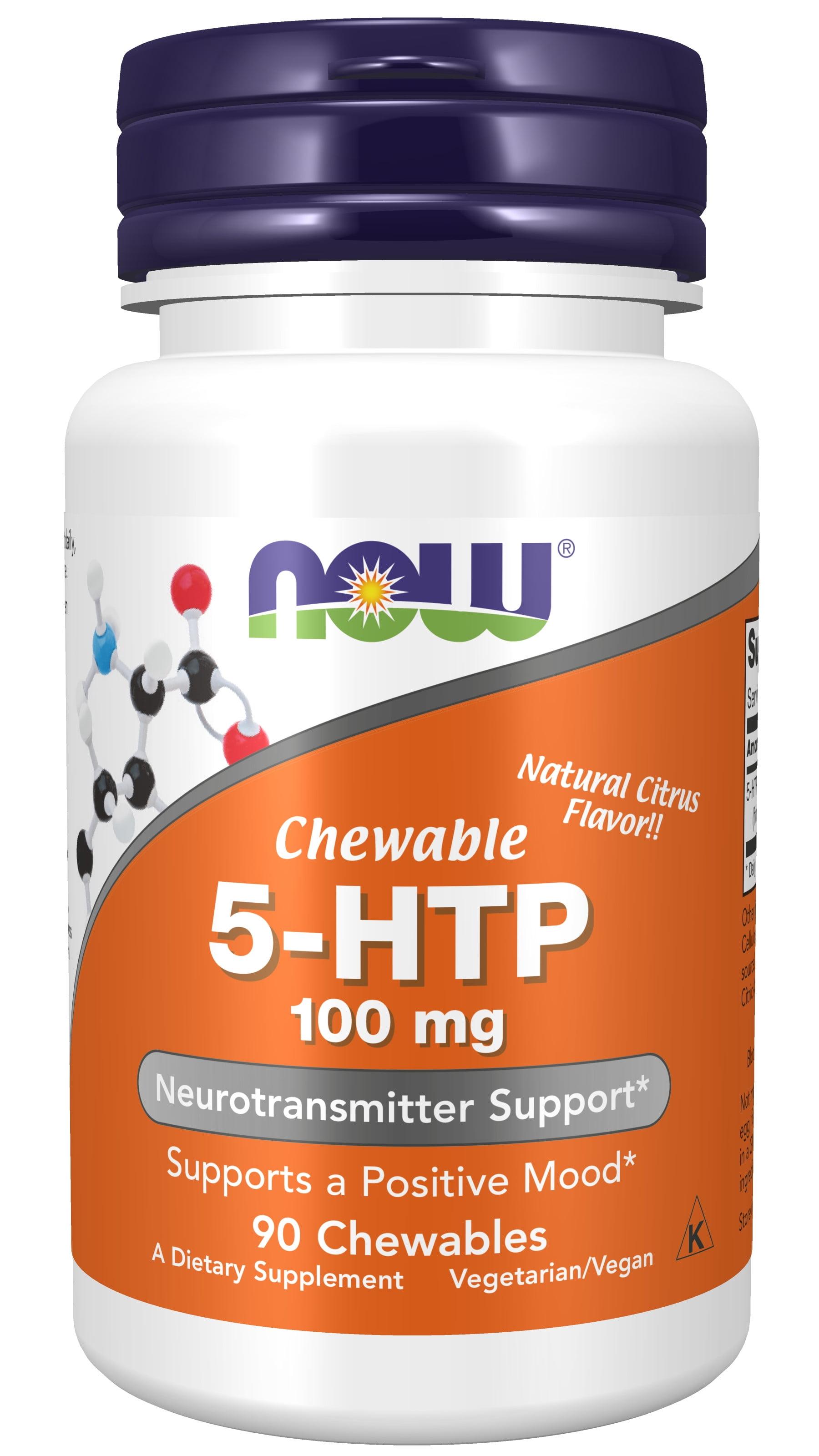 NOW Supplements, 5-HTP (5-hydroxytryptophan) 100 mg, Neurotransmitter ...