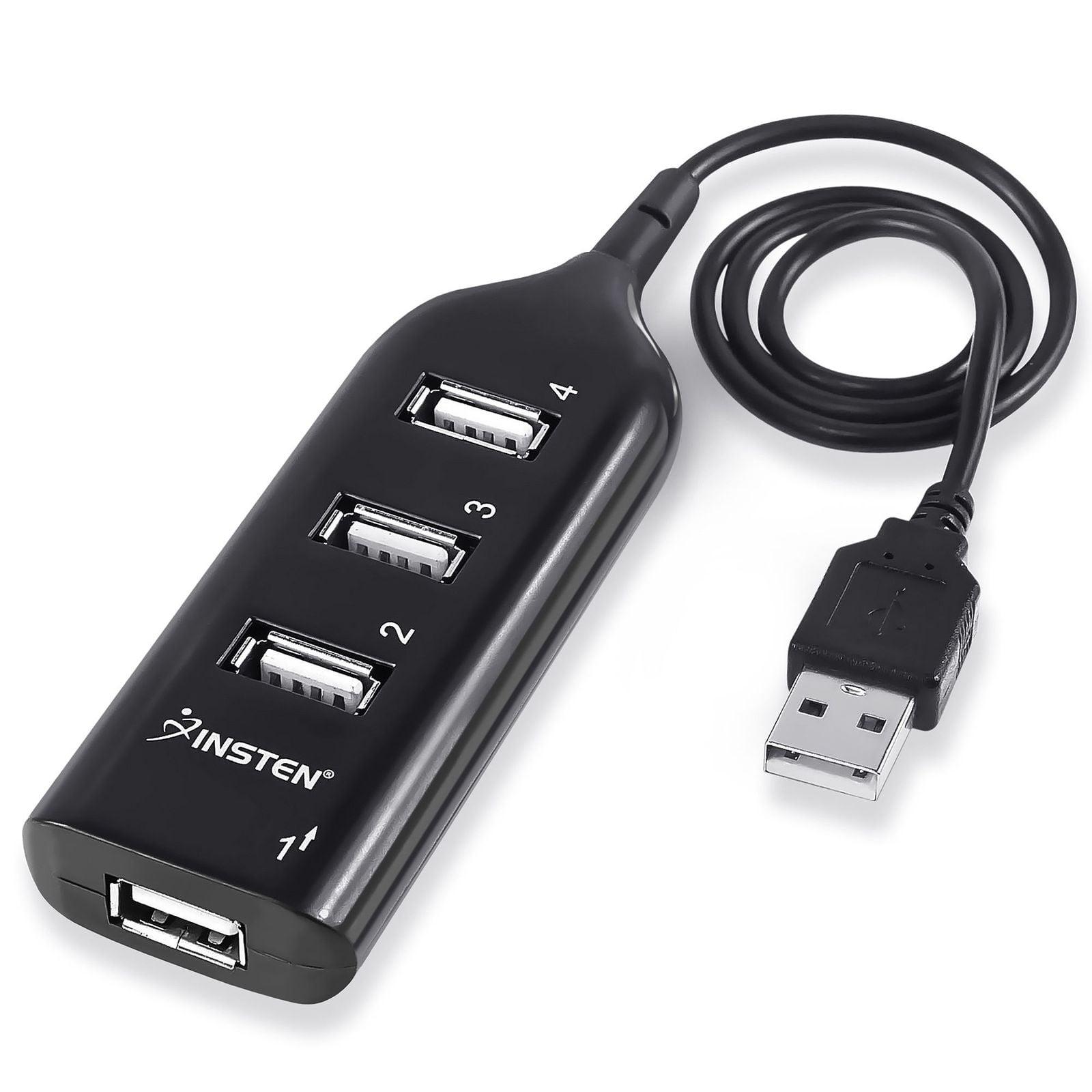 4 Port USB Hub Expander for Laptop PC Computer, External Multi 2.0 ...