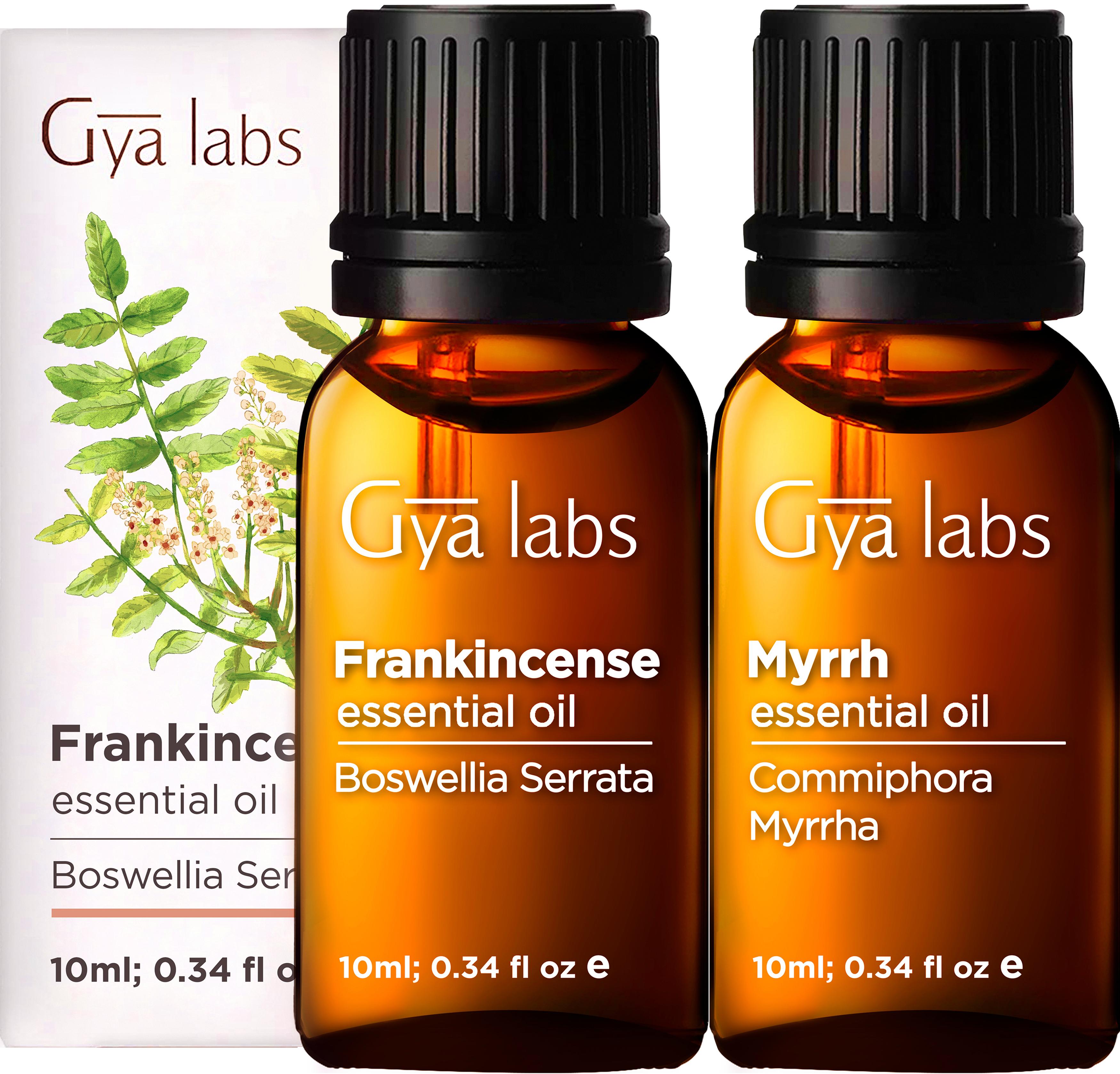 Gya Labs Frankincense and Myrrh Essential Oil for Diffuser & Aches ...