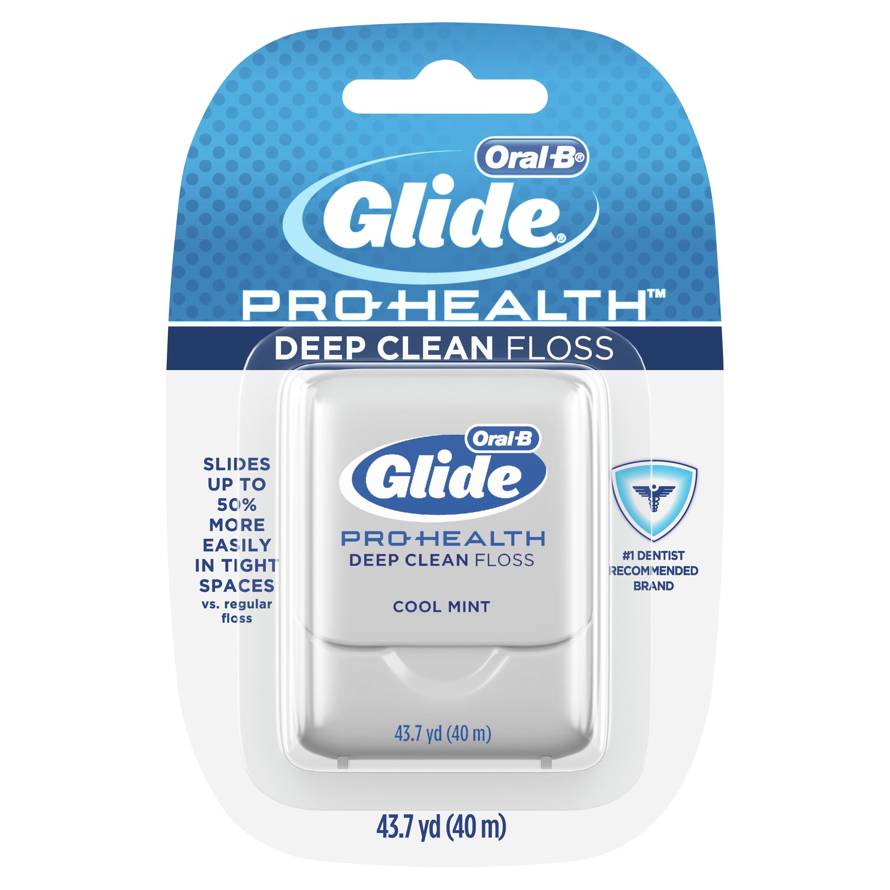 Oral-B Glide Pro-Health Deep Clean Cool Mint Dental Floss, 40m ...