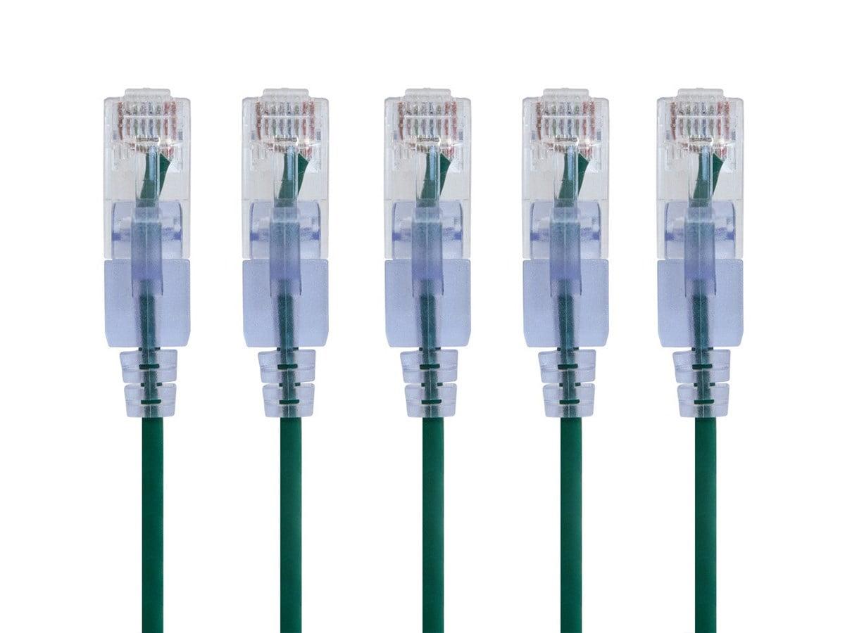 Monoprice SlimRun Cat6A Ethernet Patch Cable - Network Internet Cord ...