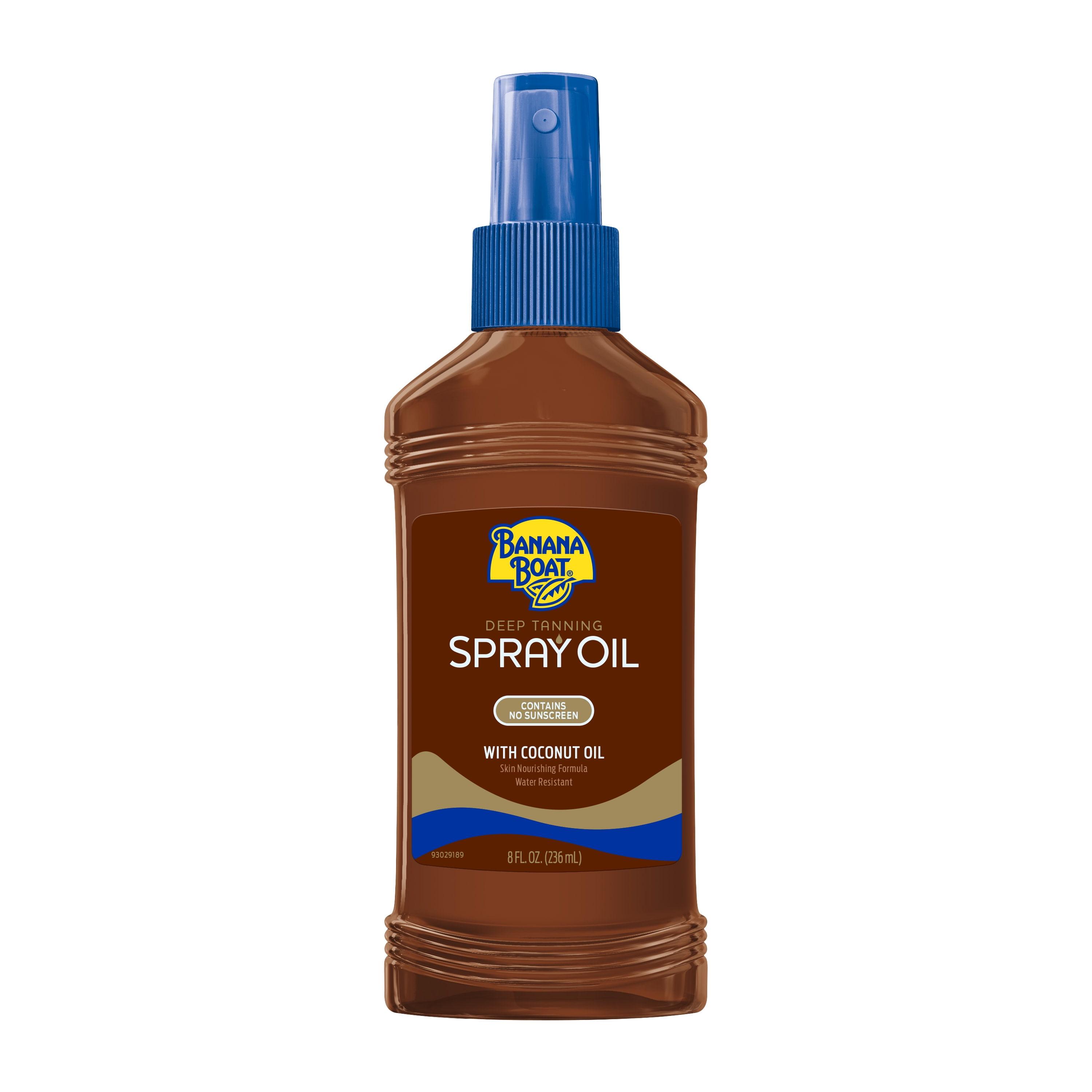 Banana Boat Deep Tanning Oil Pump Spray SPF 0, 8 oz - Walmart.com