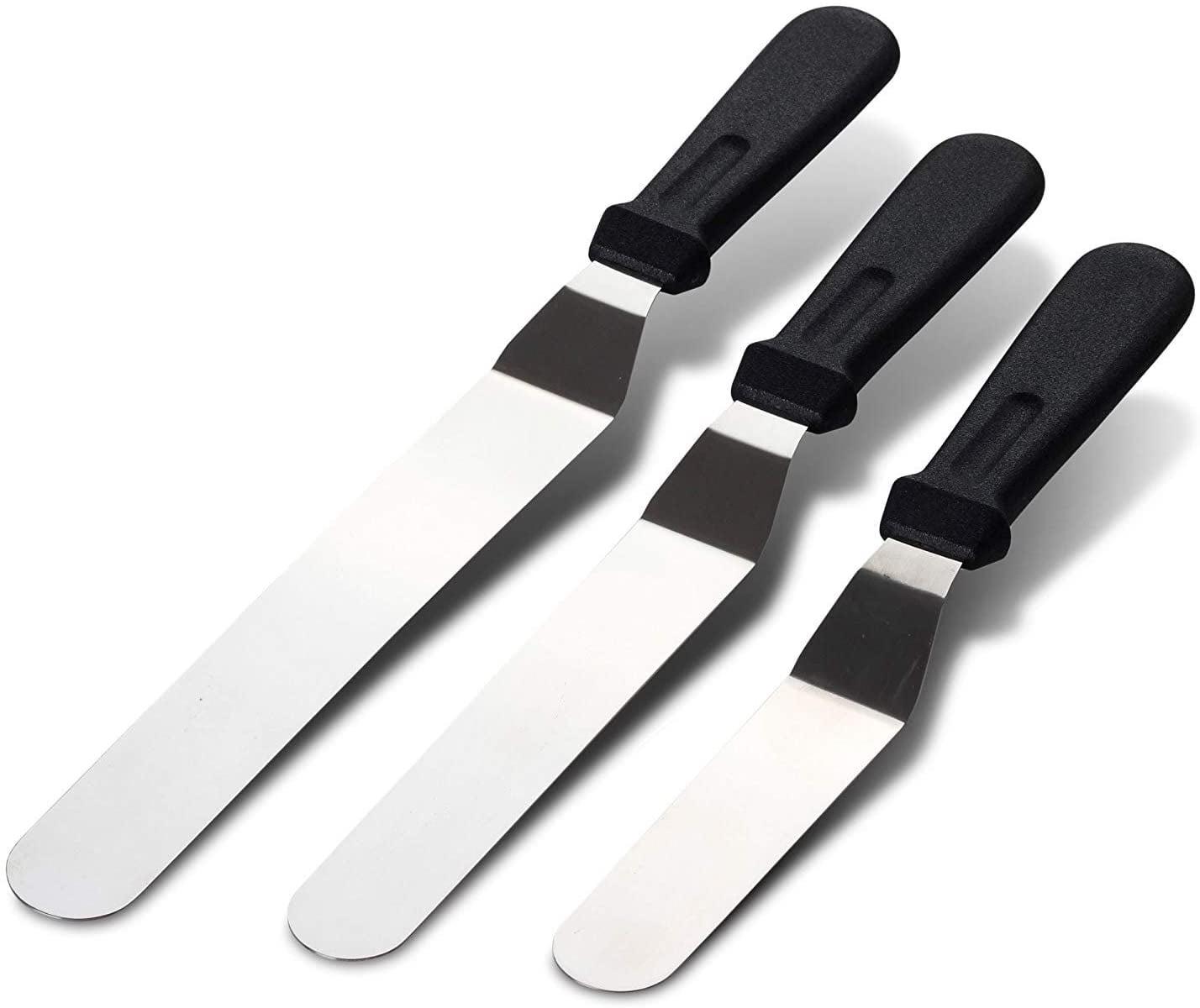 Orblue Angled Stainless Steel Icing Spatula 3-pack - Walmart.com