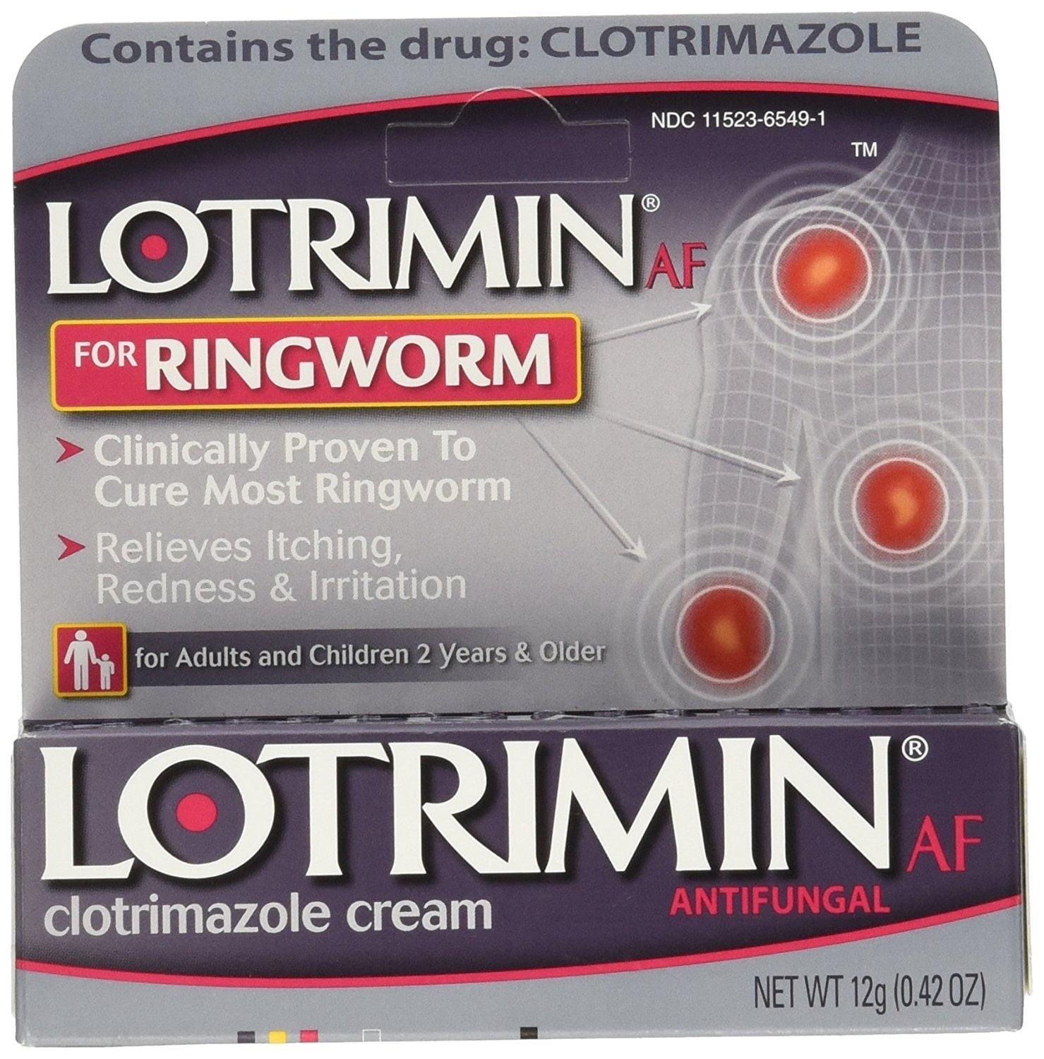 Lotrimin AF for Ringworm Antifungal Cream, 0.42 oz - Walmart.com