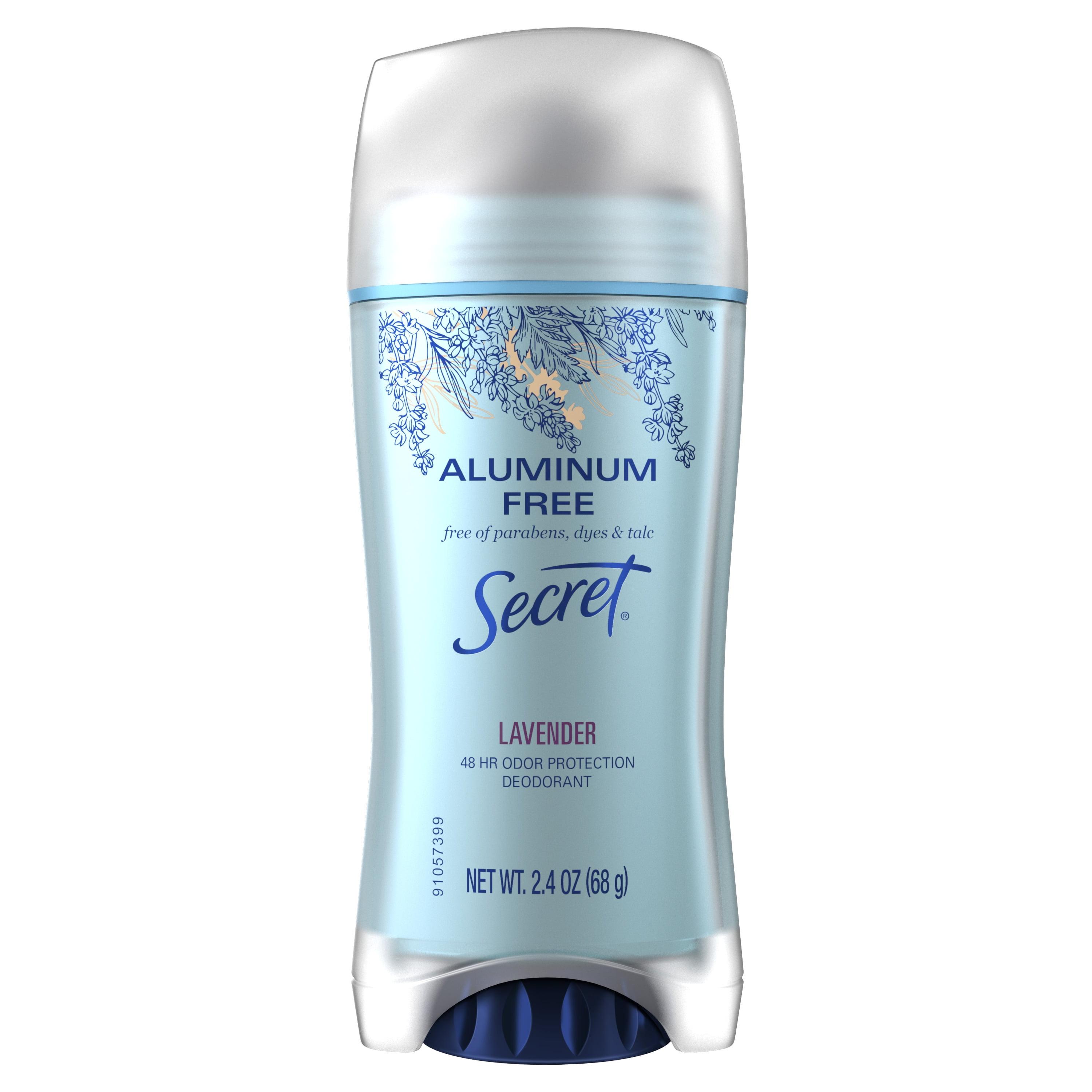 Secret Aluminum Free Deodorant, Lavender, 2.4 oz. (68 g) - Walmart.com ...