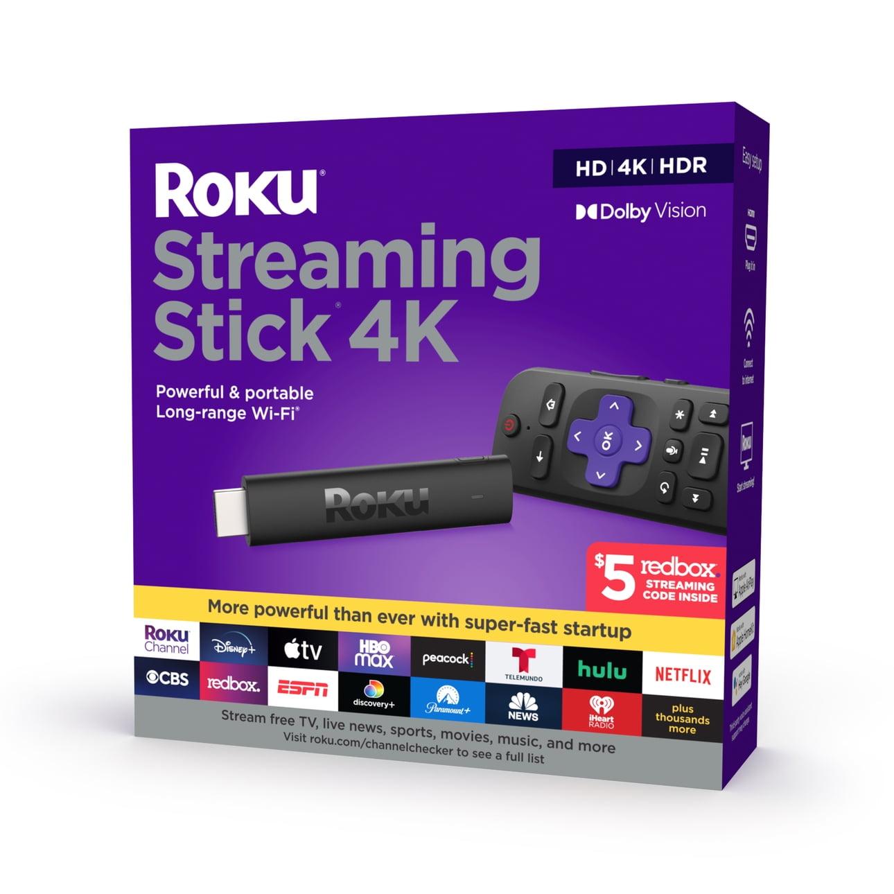 Roku Streaming Stick 4K 2021 Streaming Device 4K/HDR/Dolby Vision with ...