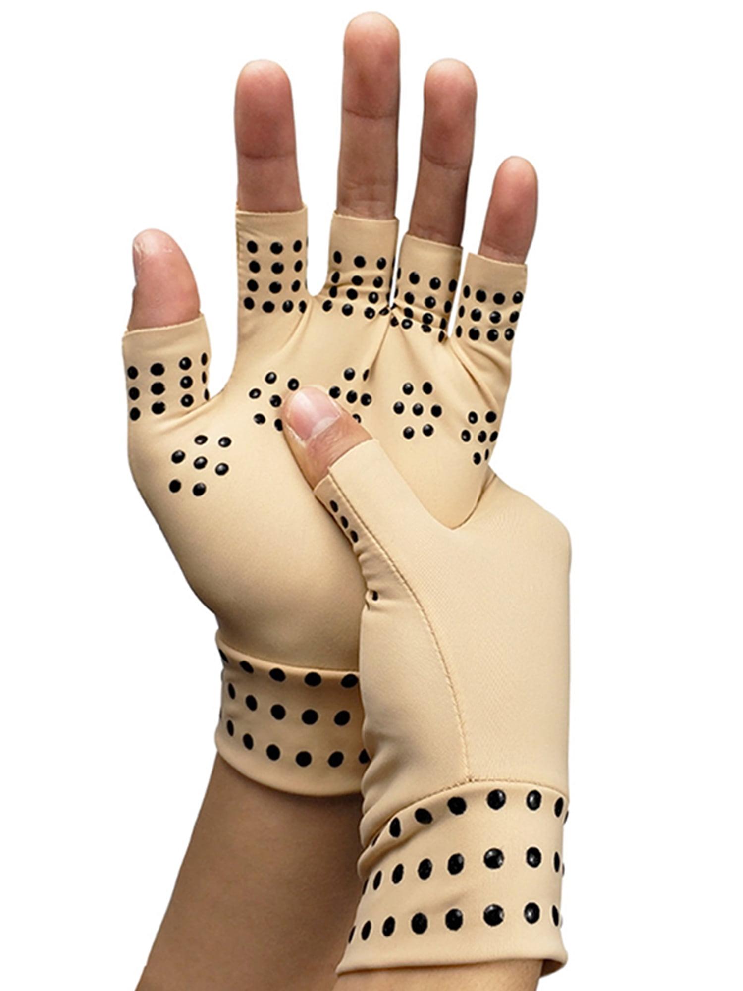 Magnetic Copper Compression Gloves Arthritis Fit Carpal Tunnel Hand ...