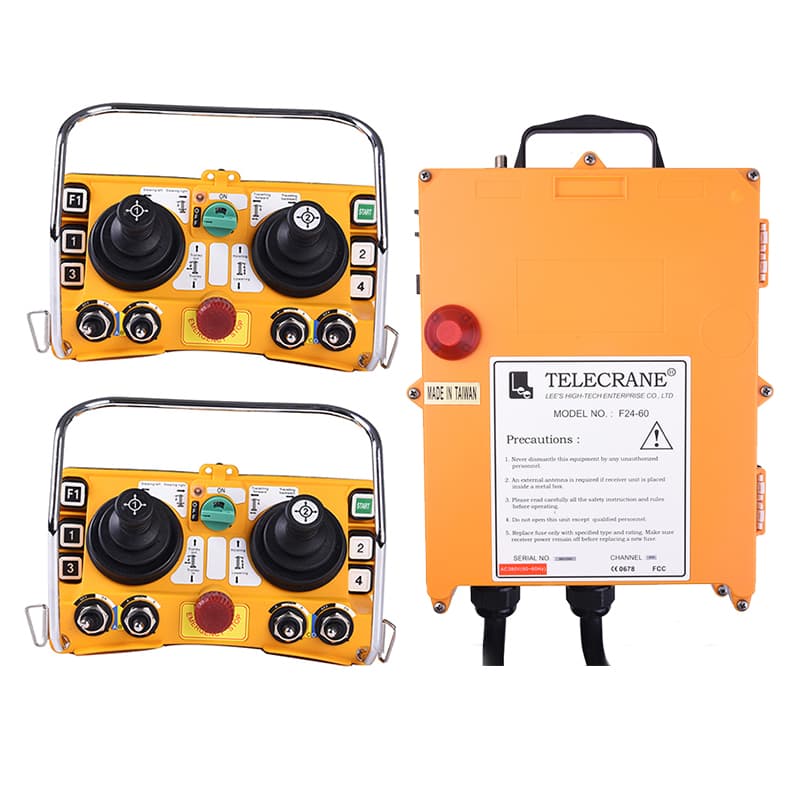 F24-60 Telecrane Multi-Channel Wireless 24V Transmitter Receiver Two ...
