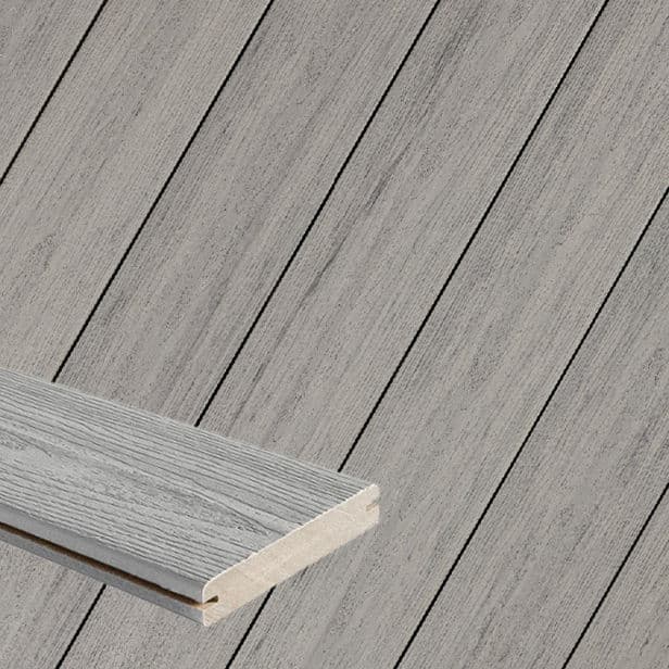 Fiberon Sanctuary 1 in. x 6 in. x 16 ft. Grooved Edge Composite Decking ...