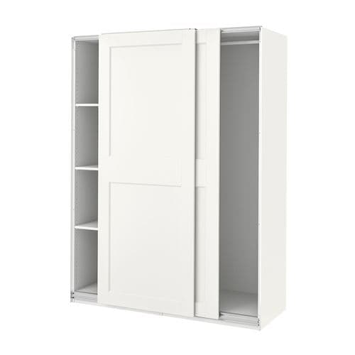 PAX/GRIMO white 150x66x201 cm PAX sliding door wardrobe - 89502791 | IKEA