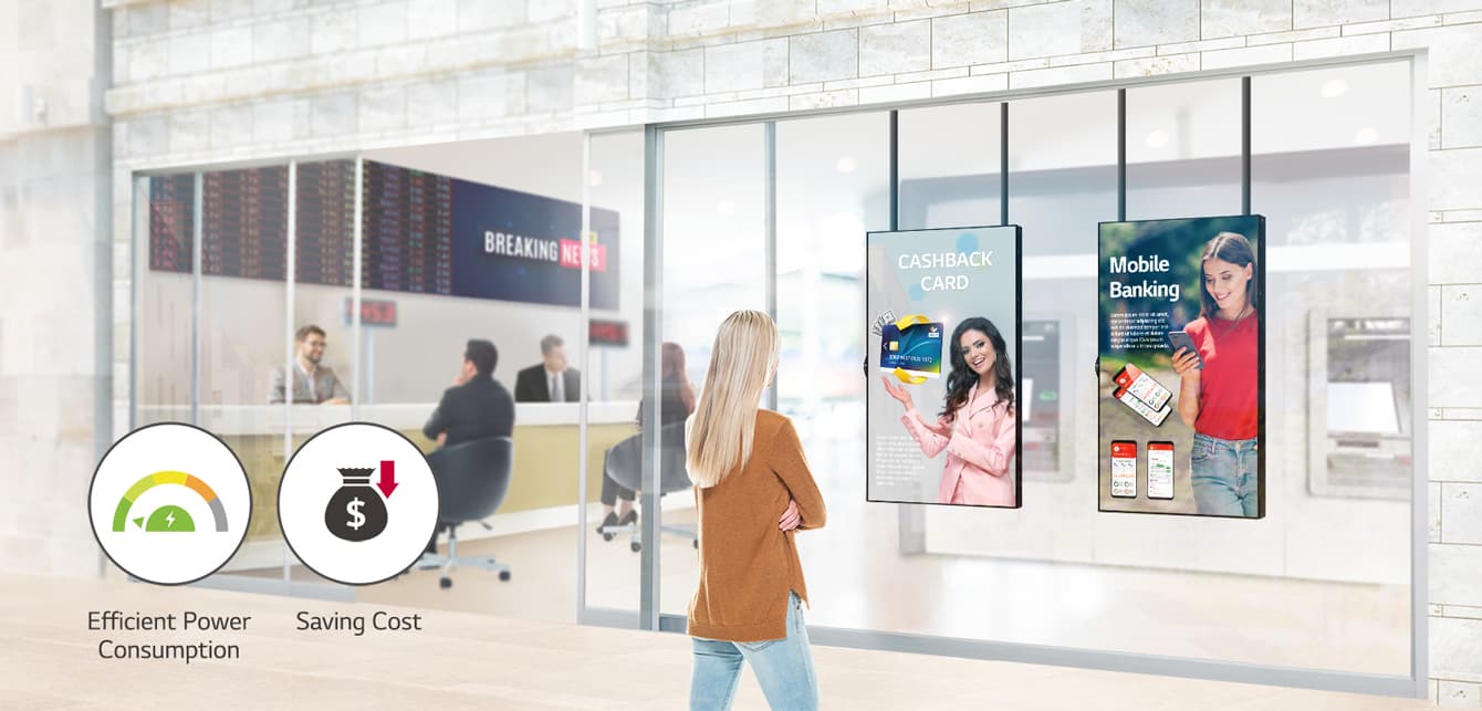 LG 55" 55XS4J Window Facing Display High Brightness Signage (Open Frame ...