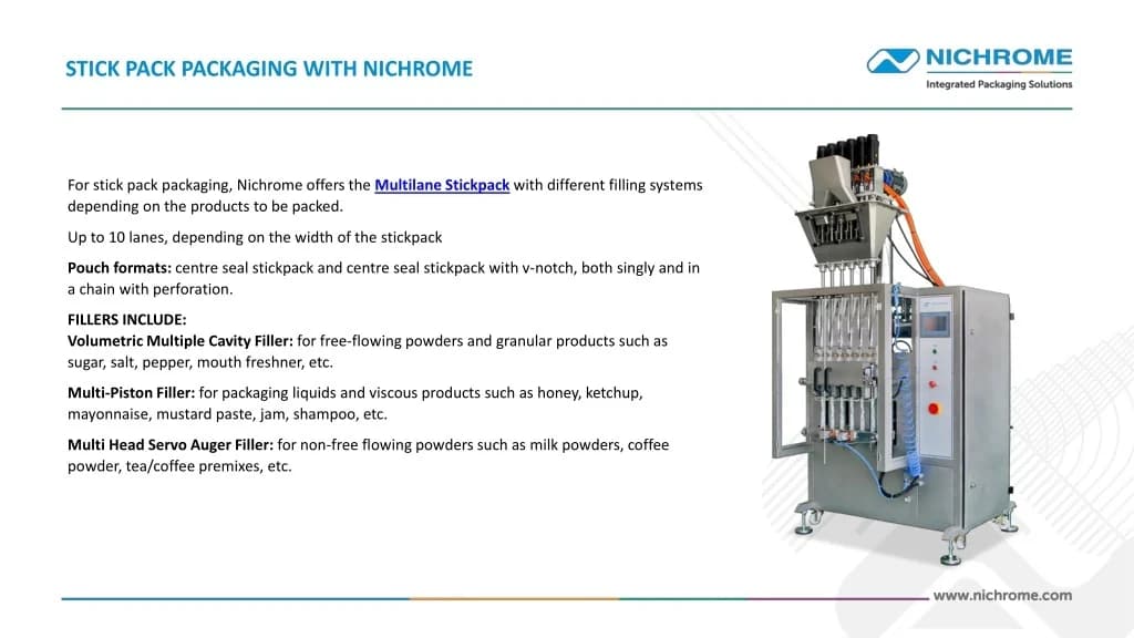 PPT - SMALL PACKS, BIG PROSPECTS: NICHROME SACHET PACKAGING PowerPoint ...