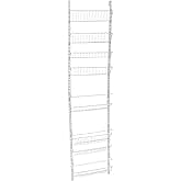 ClosetMaid 1233 Adjustable 8-Tier Wall and Door Rack, 18-Inch,White ...