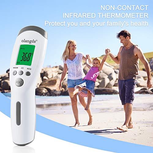 Olangda No-Touch Forehead Thermometer for Adults, Body Thermometer and ...