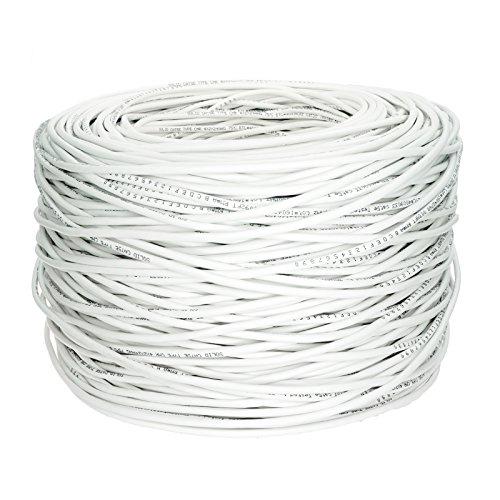 Five Star Cable Cat6 CMR 1000Ft 23AWG Riser Rated Solid Bare Copper ...