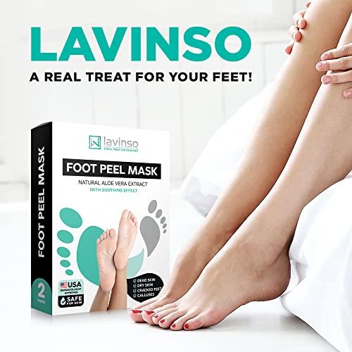 Foot Peel Mask for Dry Cracked Feet – 2 Pack Dead Skin Remover Foot ...