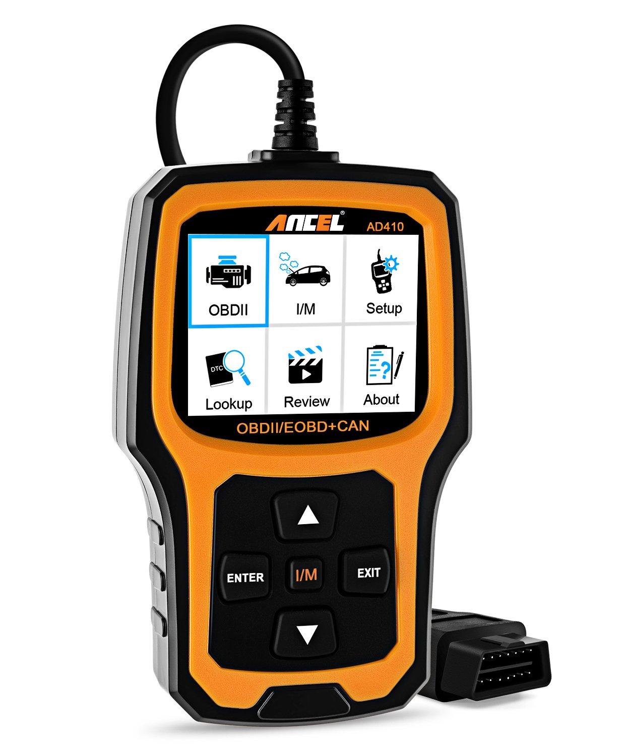 ANCEL AD410 Enhanced OBD II Vehicle Code Reader Automotive OBD2 Scanner ...