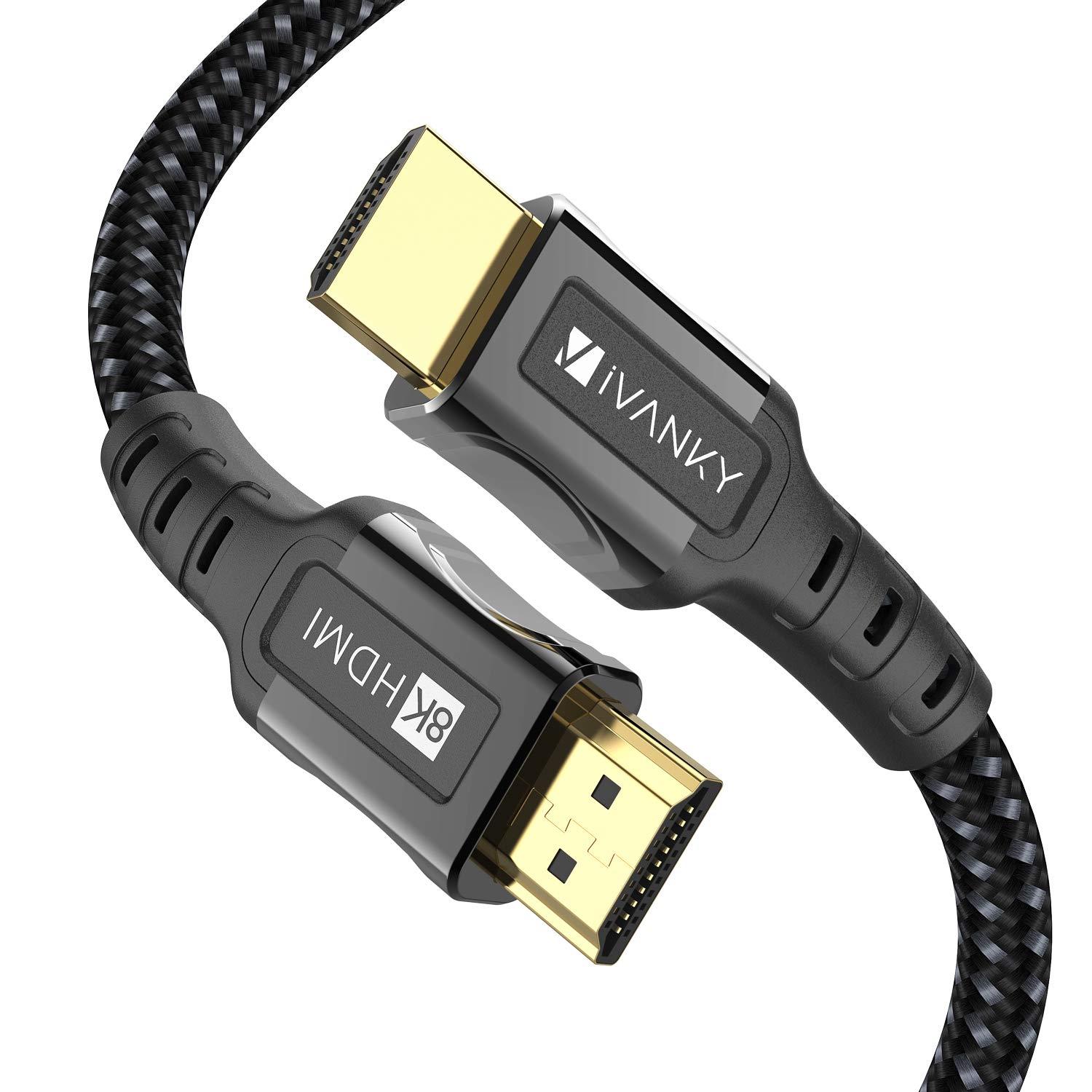 8K HDMI Cable 3.3 ft iVANKY HDMI 2.1 Cable 8K@60Hz Ultra HD 48Gbps 8K ...