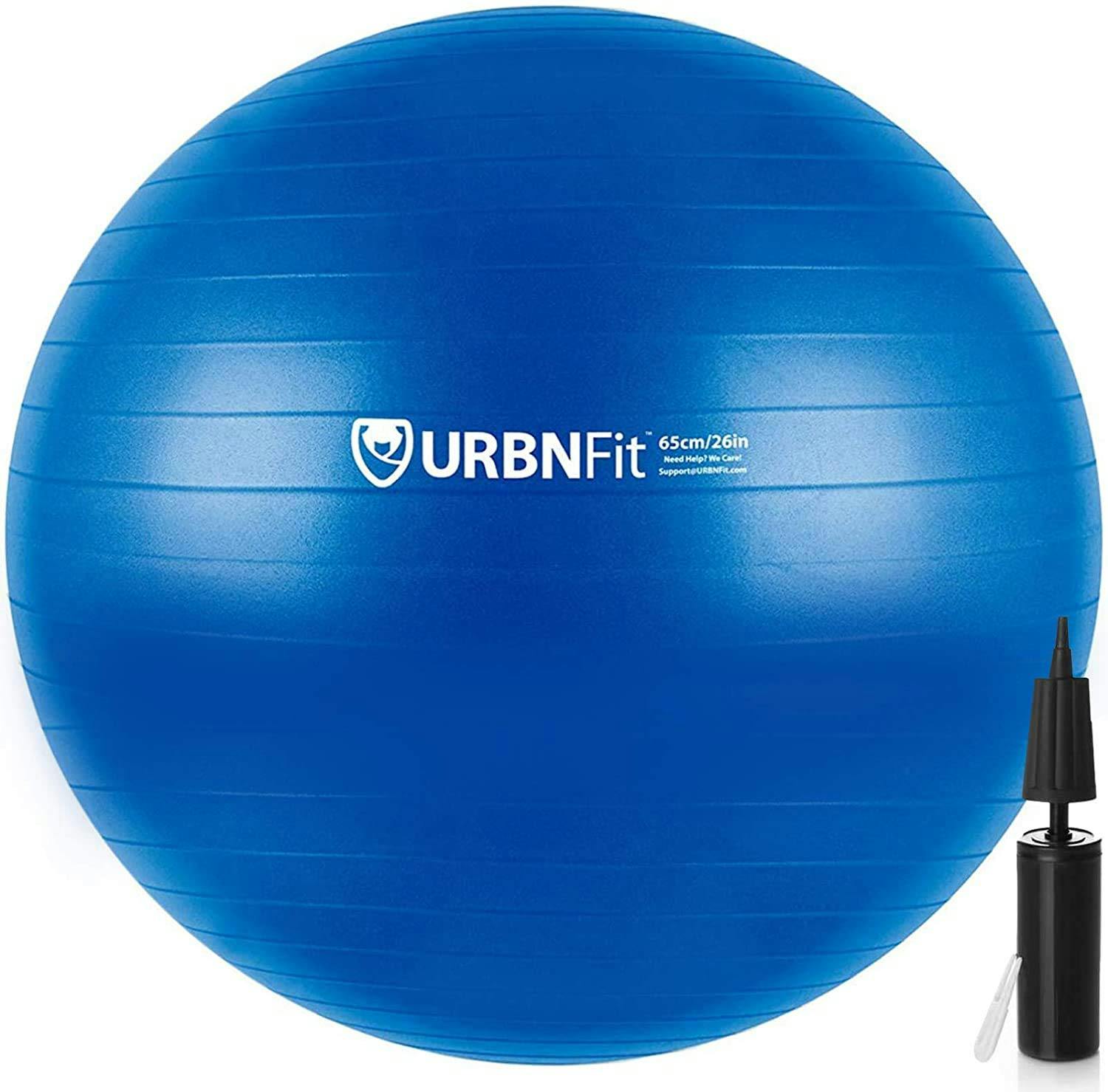 URBNFit Exercise Ball (Multiple Sizes) for Fitness, Stability, Balance ...