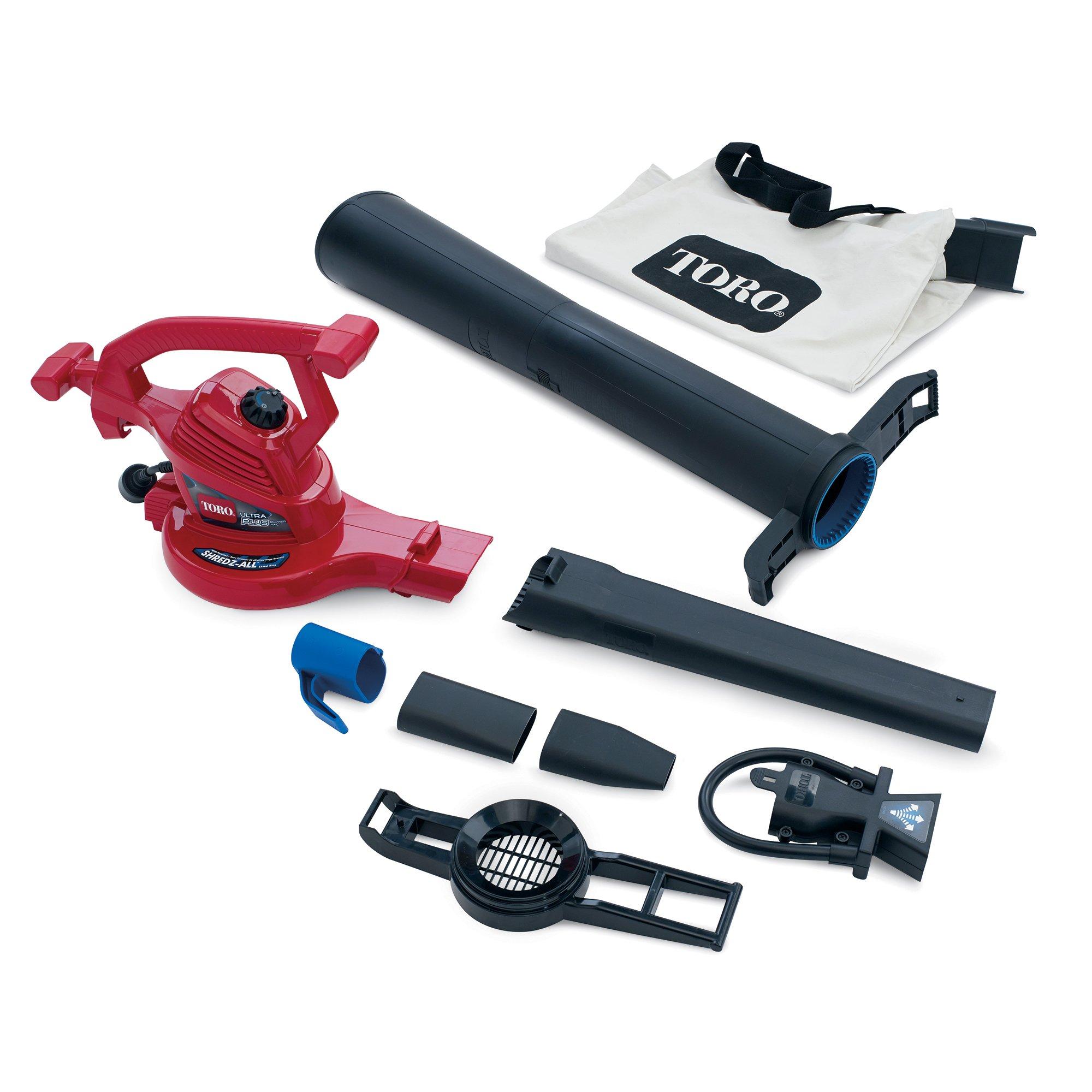 Toro 51621 UltraPlus Leaf Blower Vacuum, Variable-Speed (up to 250 mph ...