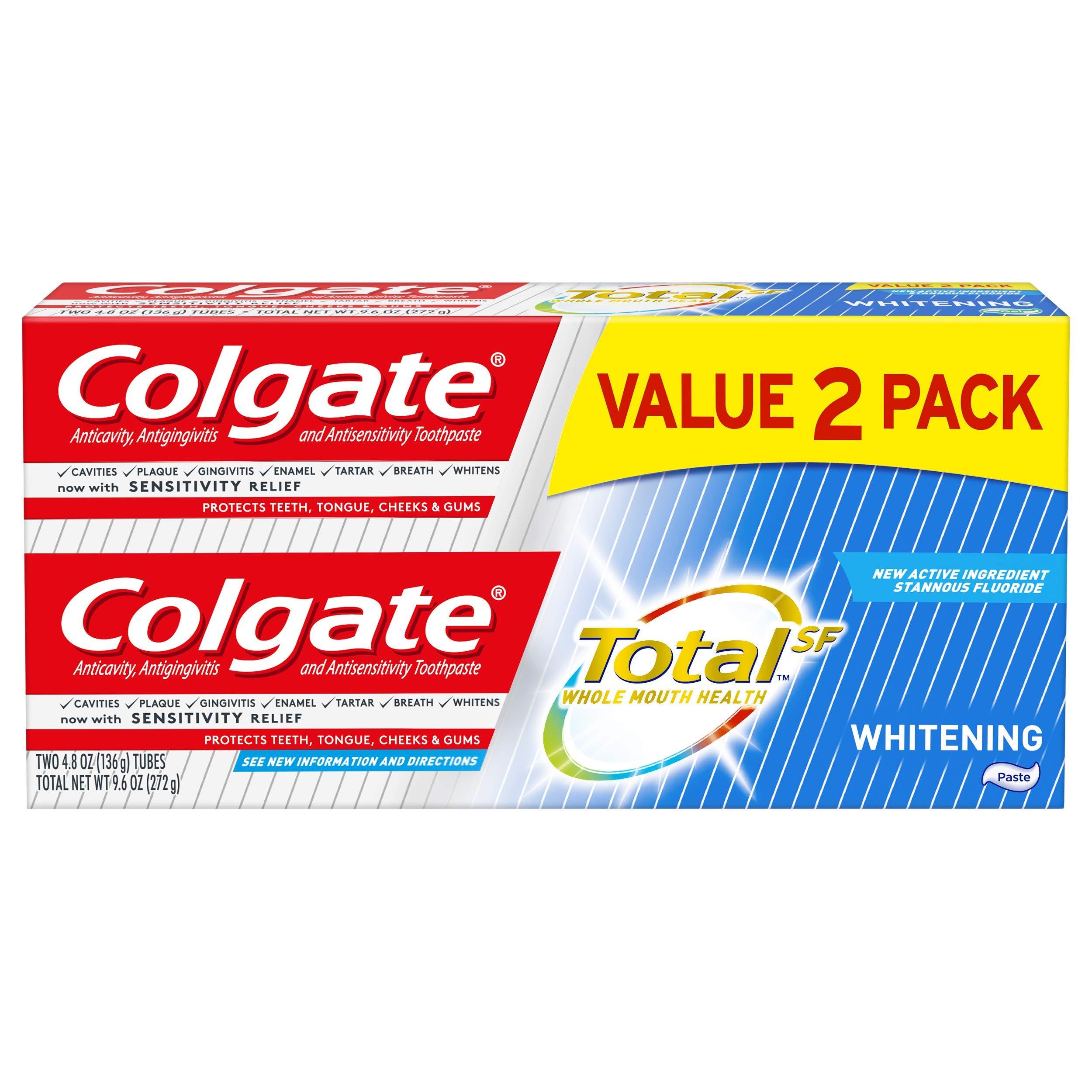 Colgate Total Whitening Toothpaste Gel - 4.8 ounce (3 Pack)