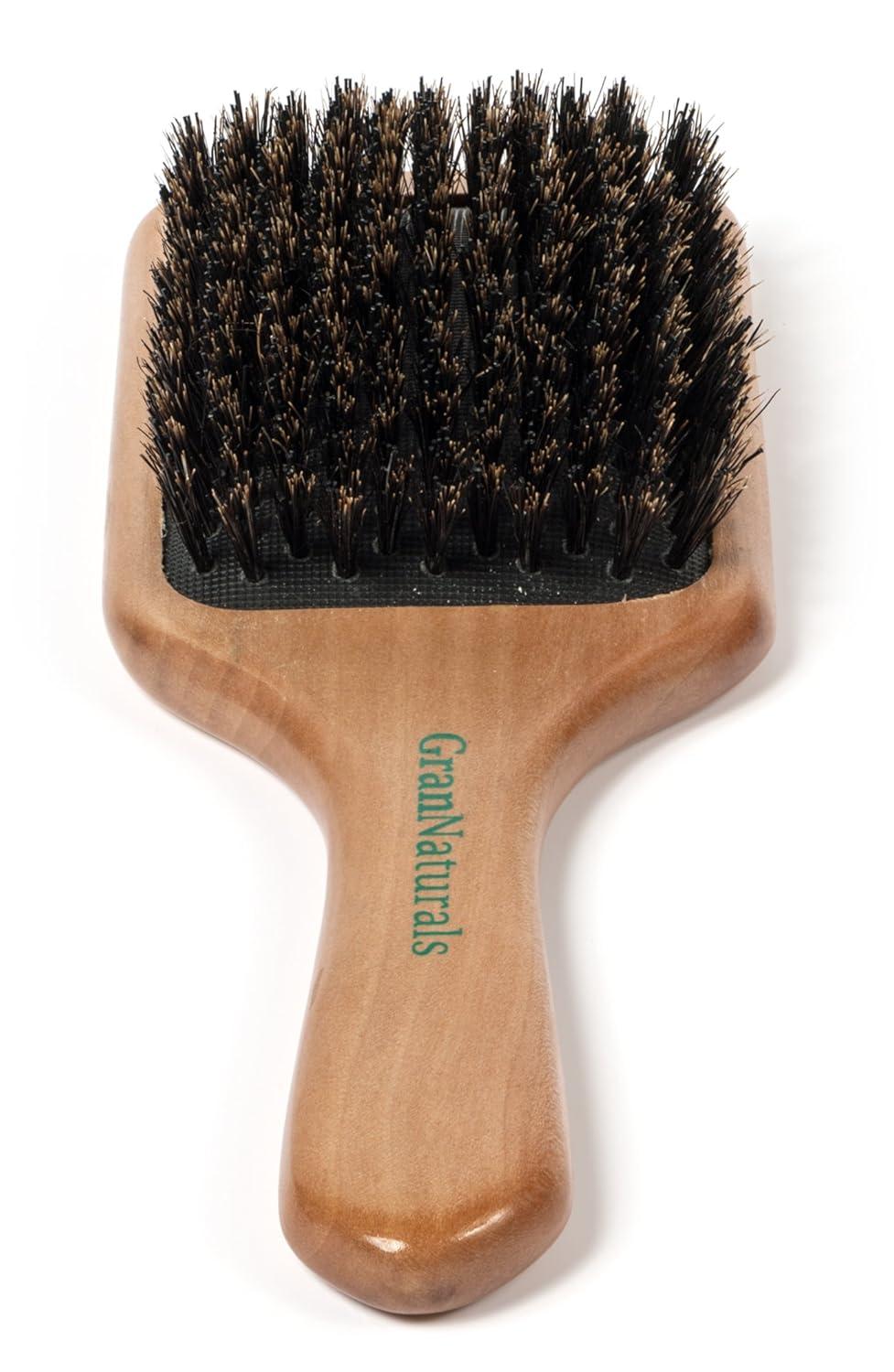 GranNaturals Boar Bristle Paddle Hair Brush by GranNaturals: Amazon.es ...